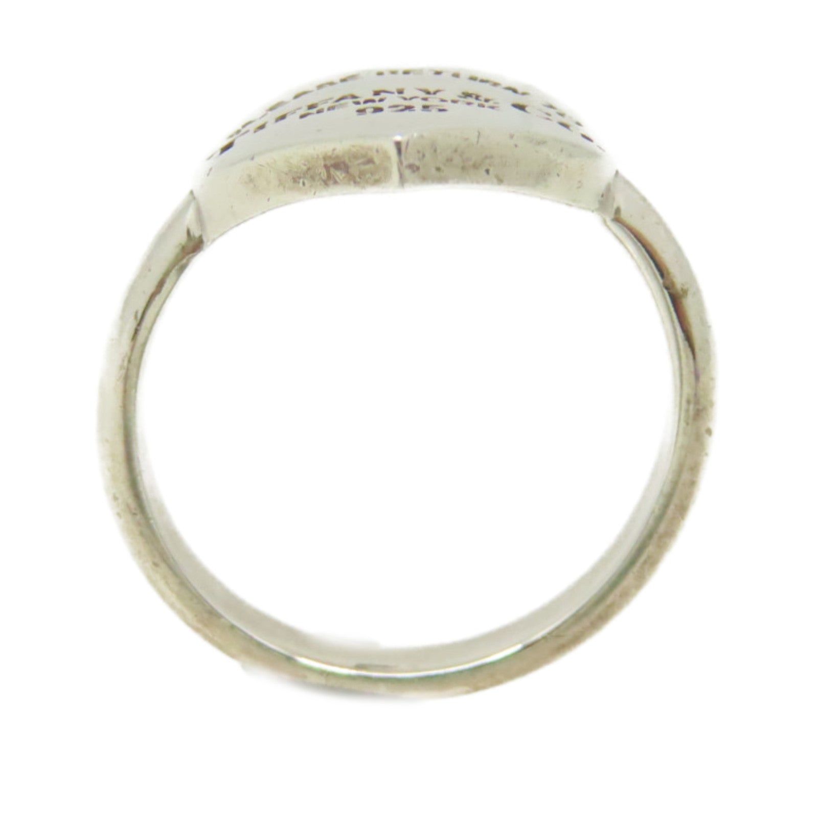 TIFFANY＆CO 925純銀Return to Tiffany Heart Signet Ring戒指US#4.25