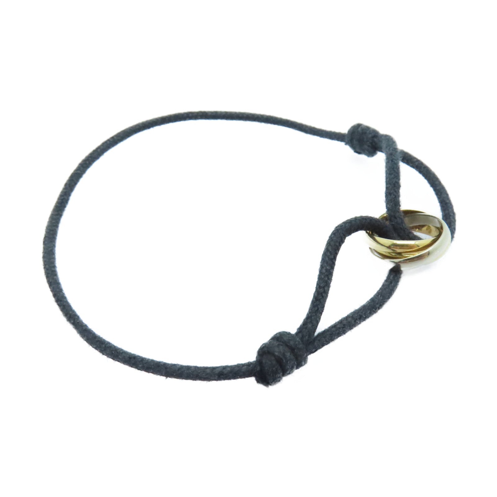 CARTIER 18K黄金/白金/玫瑰金Trinity Bracelet手带金色
