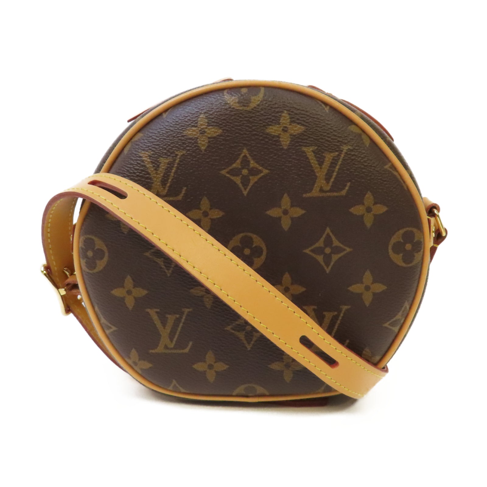 LOUIS VUITTON Monogram Boite Chapeau Souple PM金扣肩背袋啡色