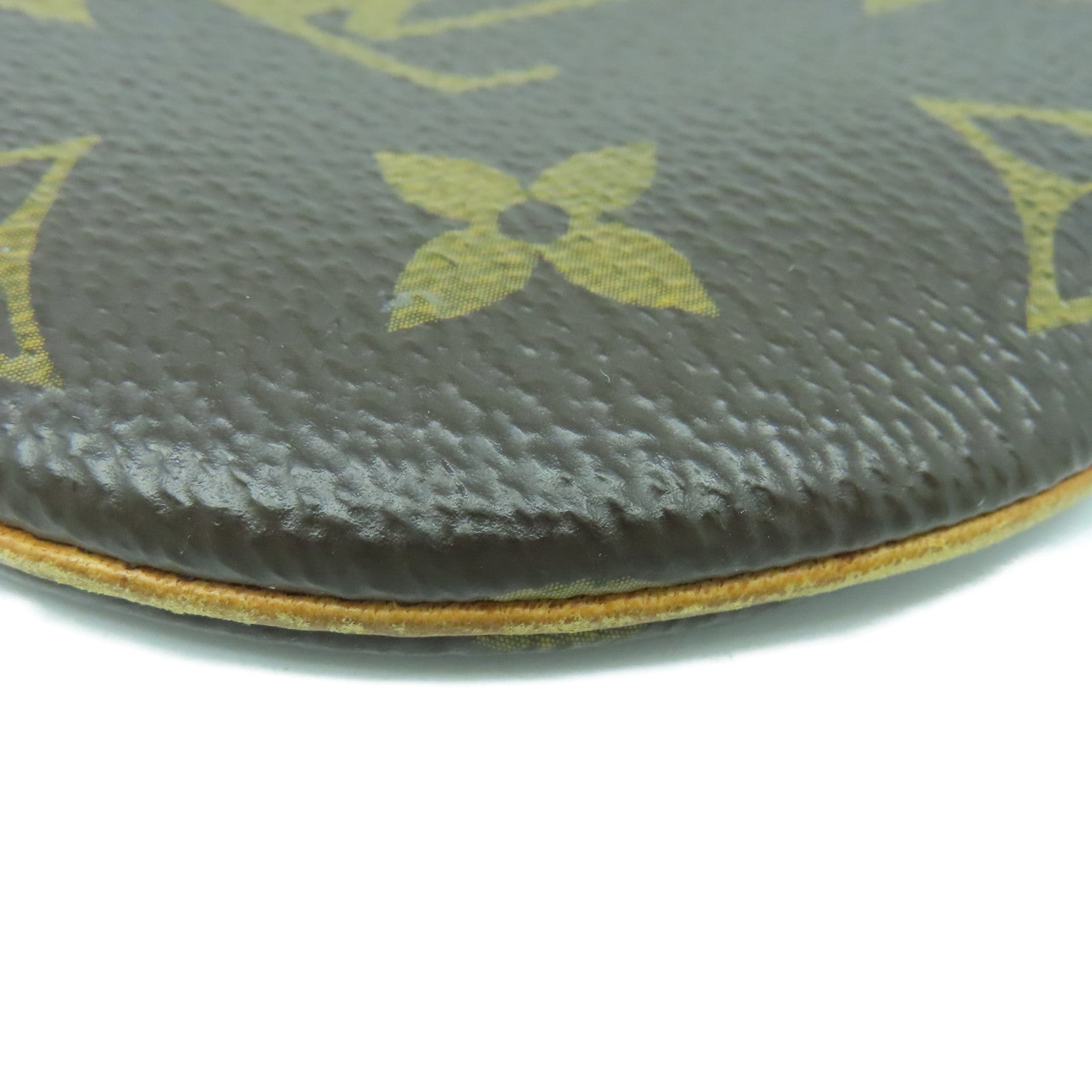 LOUIS VUITTON Monogram Coin Case金扣零钱包啡色