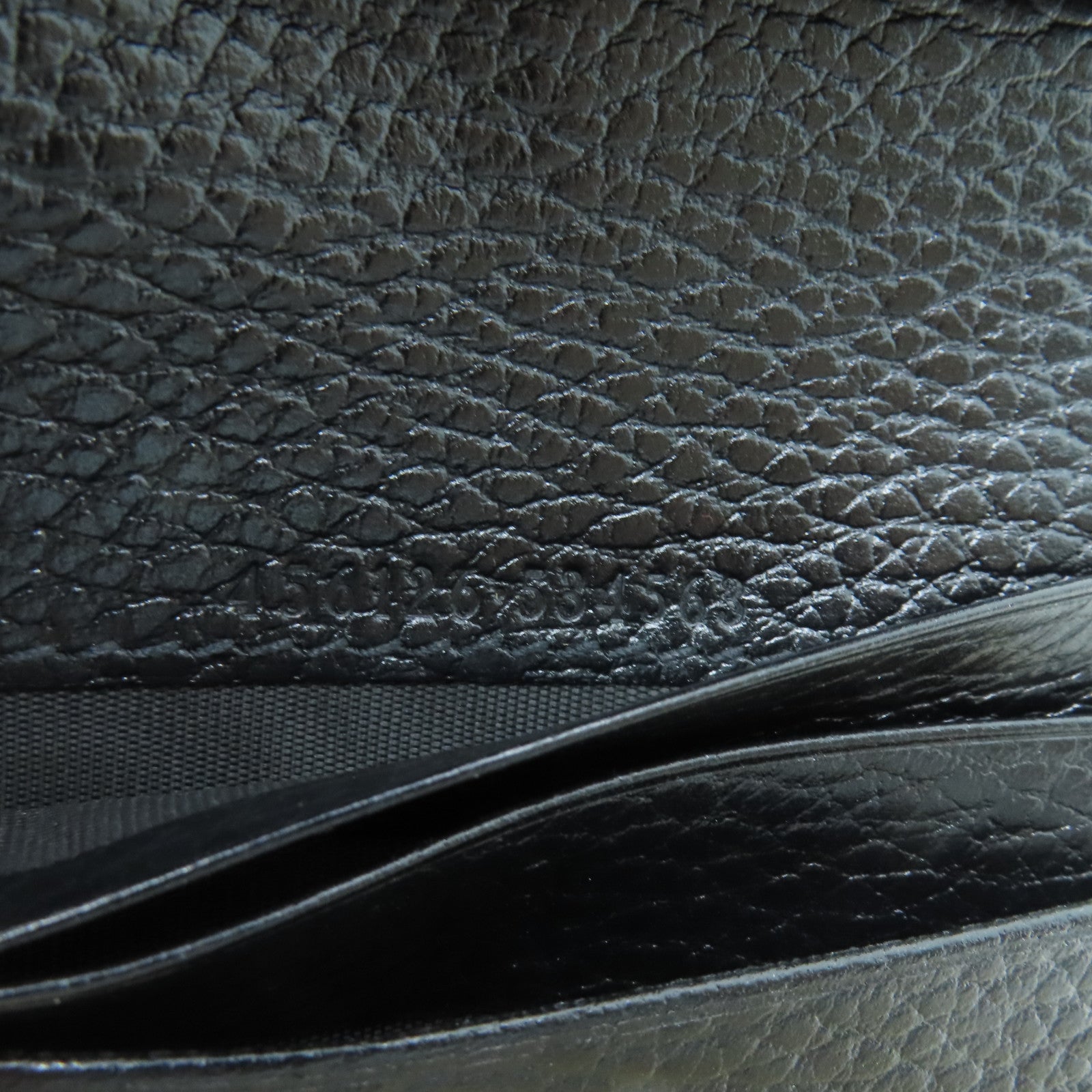 GUCCI 牛皮皮革GG Marmont Wallet金扣錢包黑色