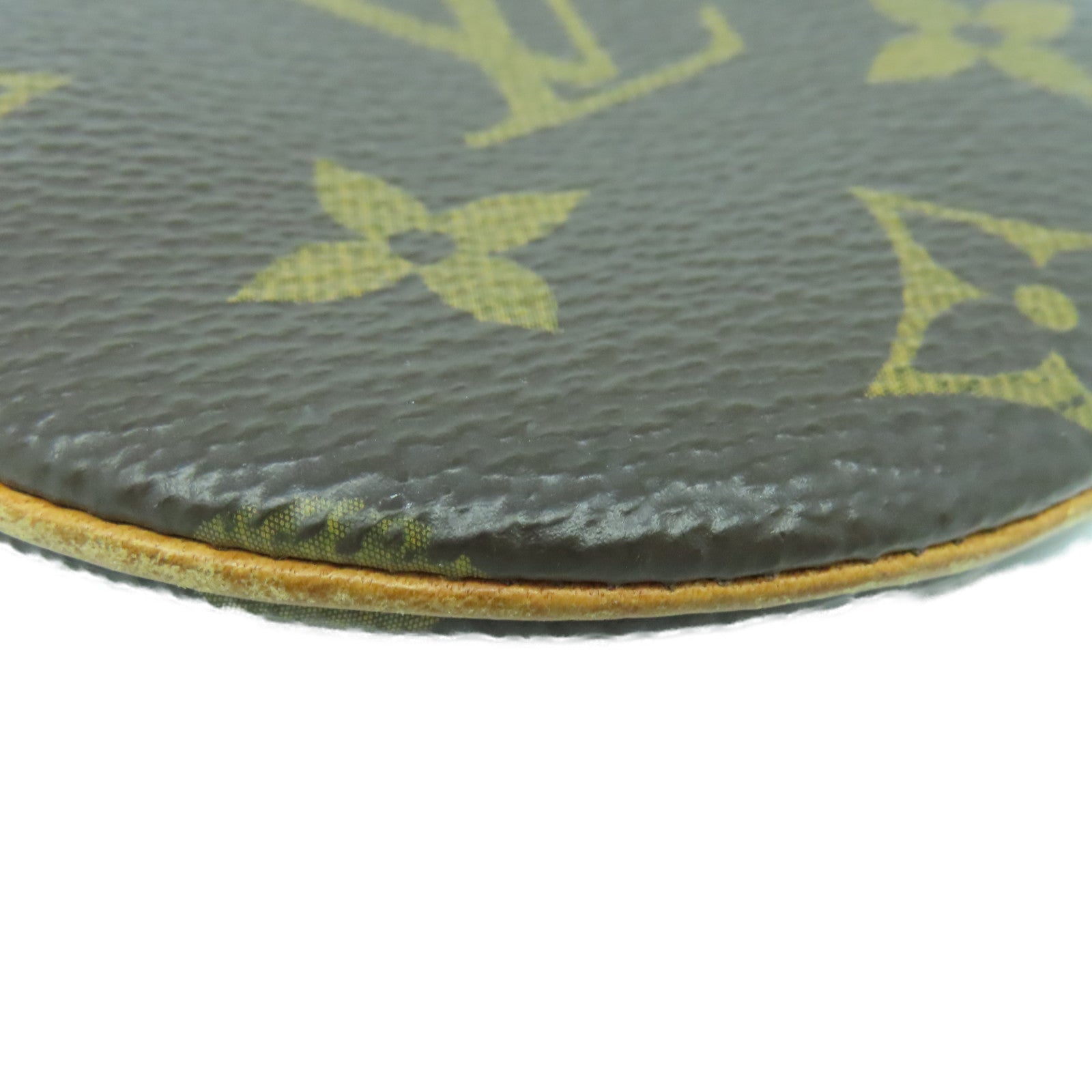 LOUIS VUITTON Monogram Coin Case金扣零钱包啡色