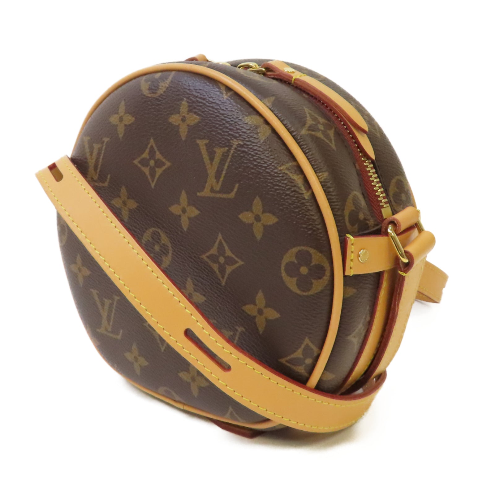 LOUIS VUITTON Monogram Boite Chapeau Souple PM金扣肩背袋啡色