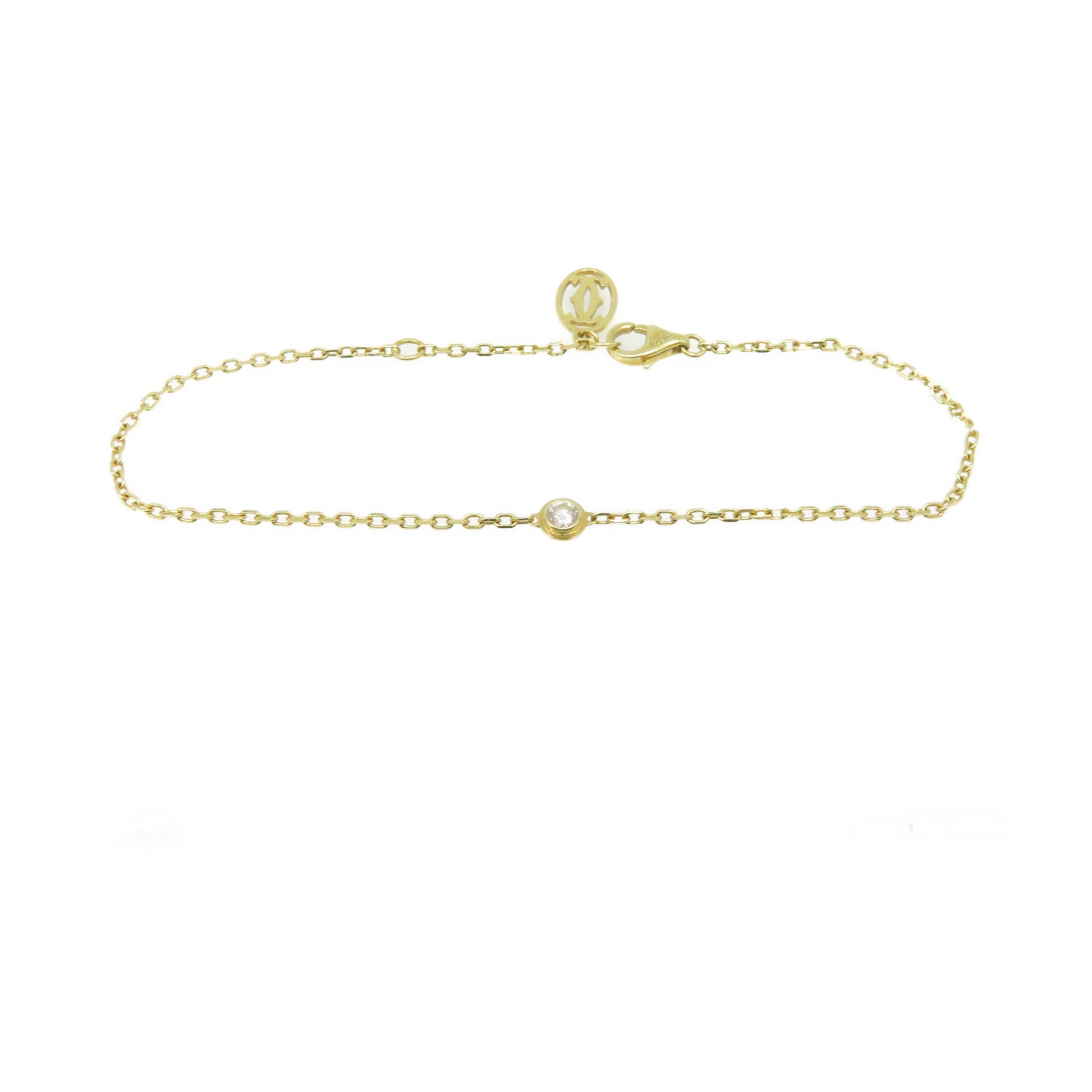 CARTIER 18K黃金d'Amour Bracelet鑽石手鏈