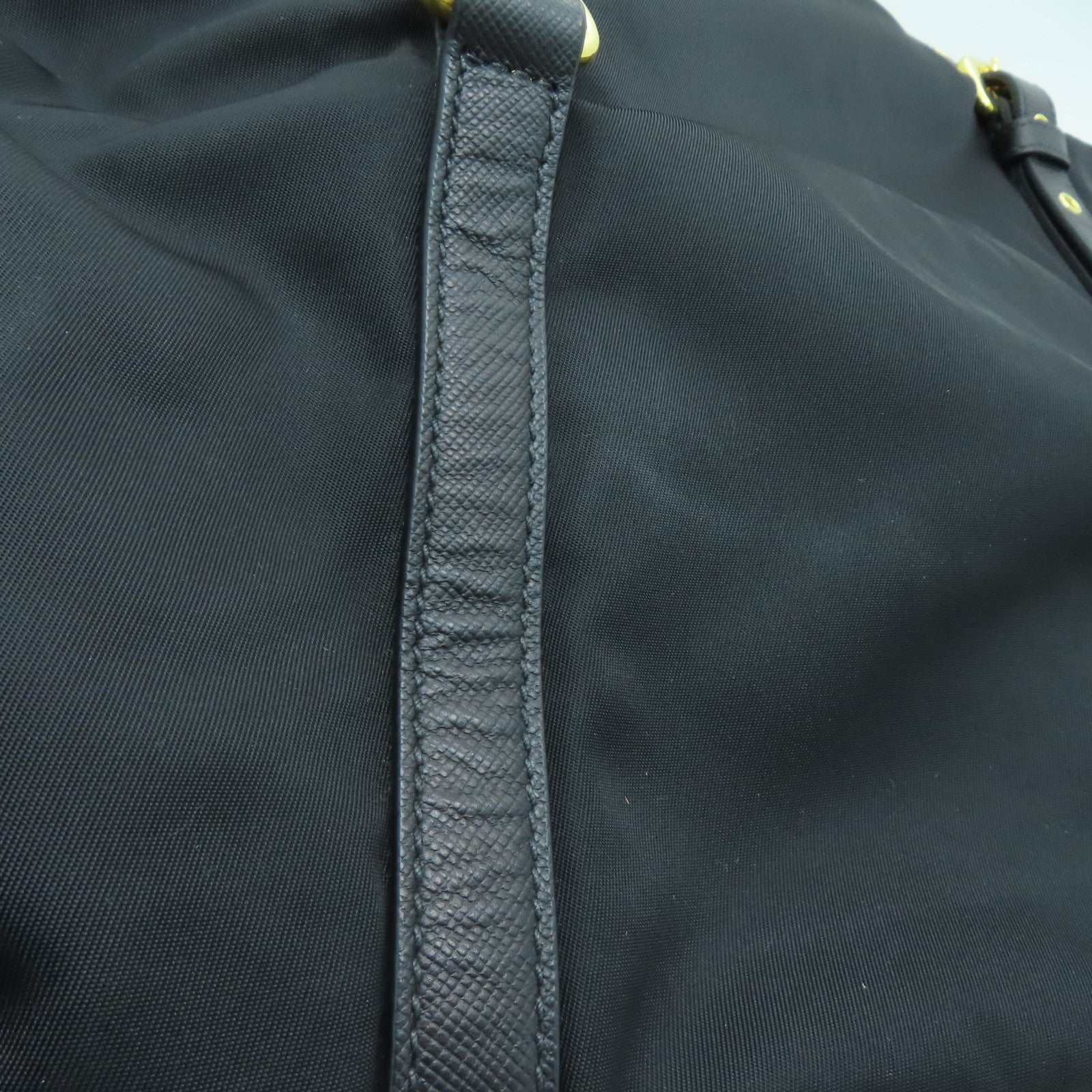 PRADA 尼龍2 Way Shoulder Handbag金扣肩背袋黑色