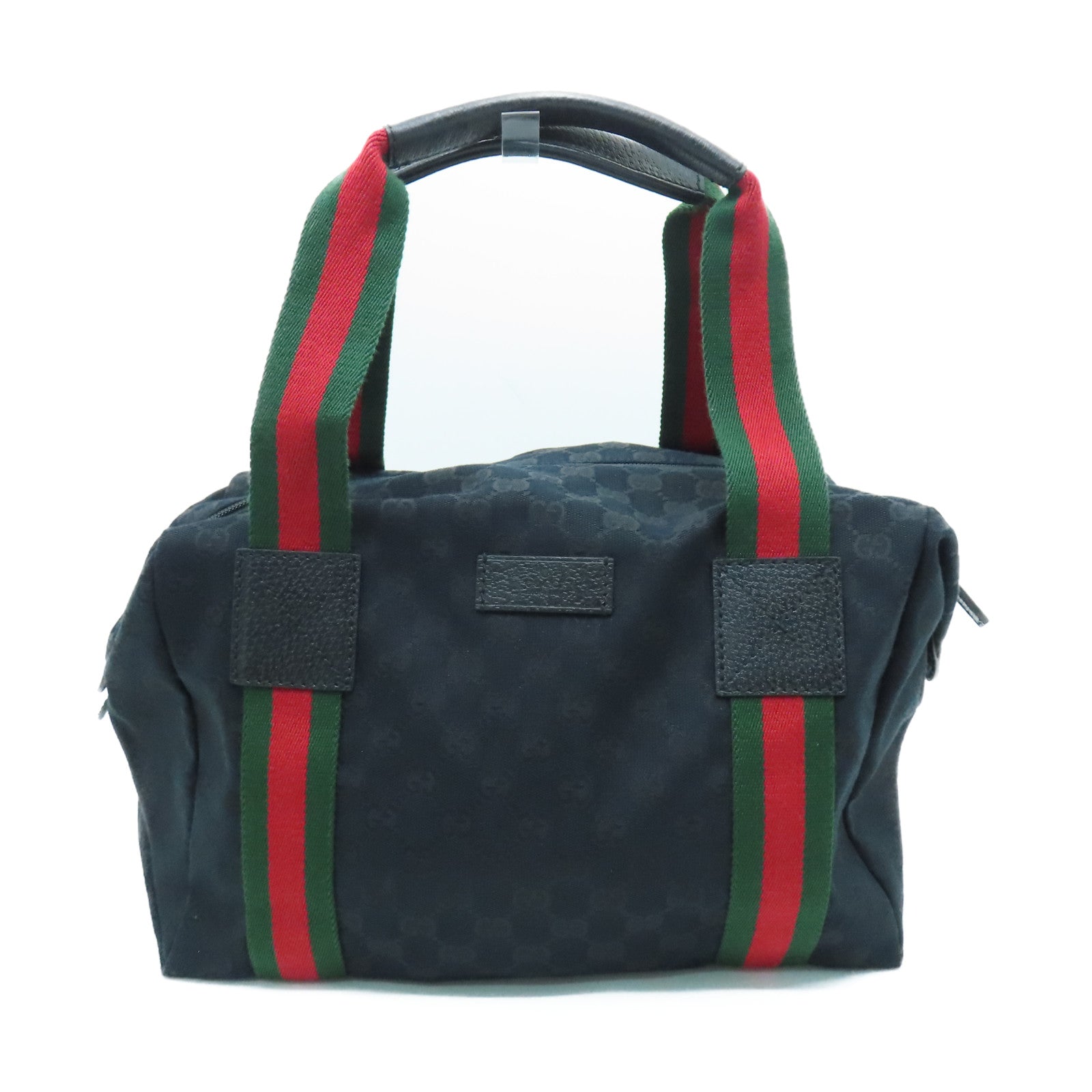 GUCCI 帆布Shoulder Bag黑扣肩背袋黑色