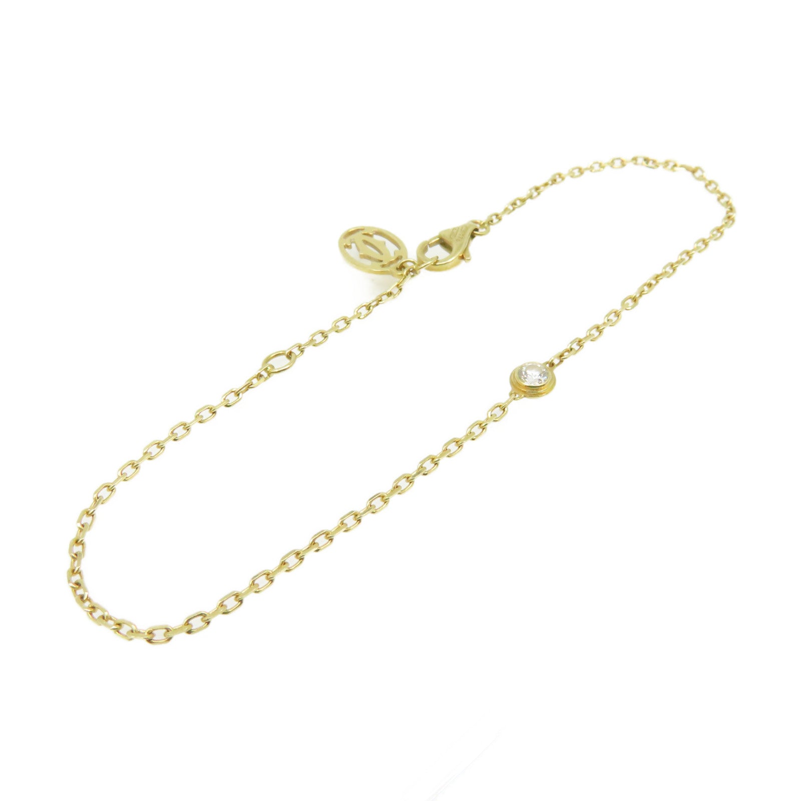 CARTIER 18K黃金d'Amour Bracelet鑽石手鏈