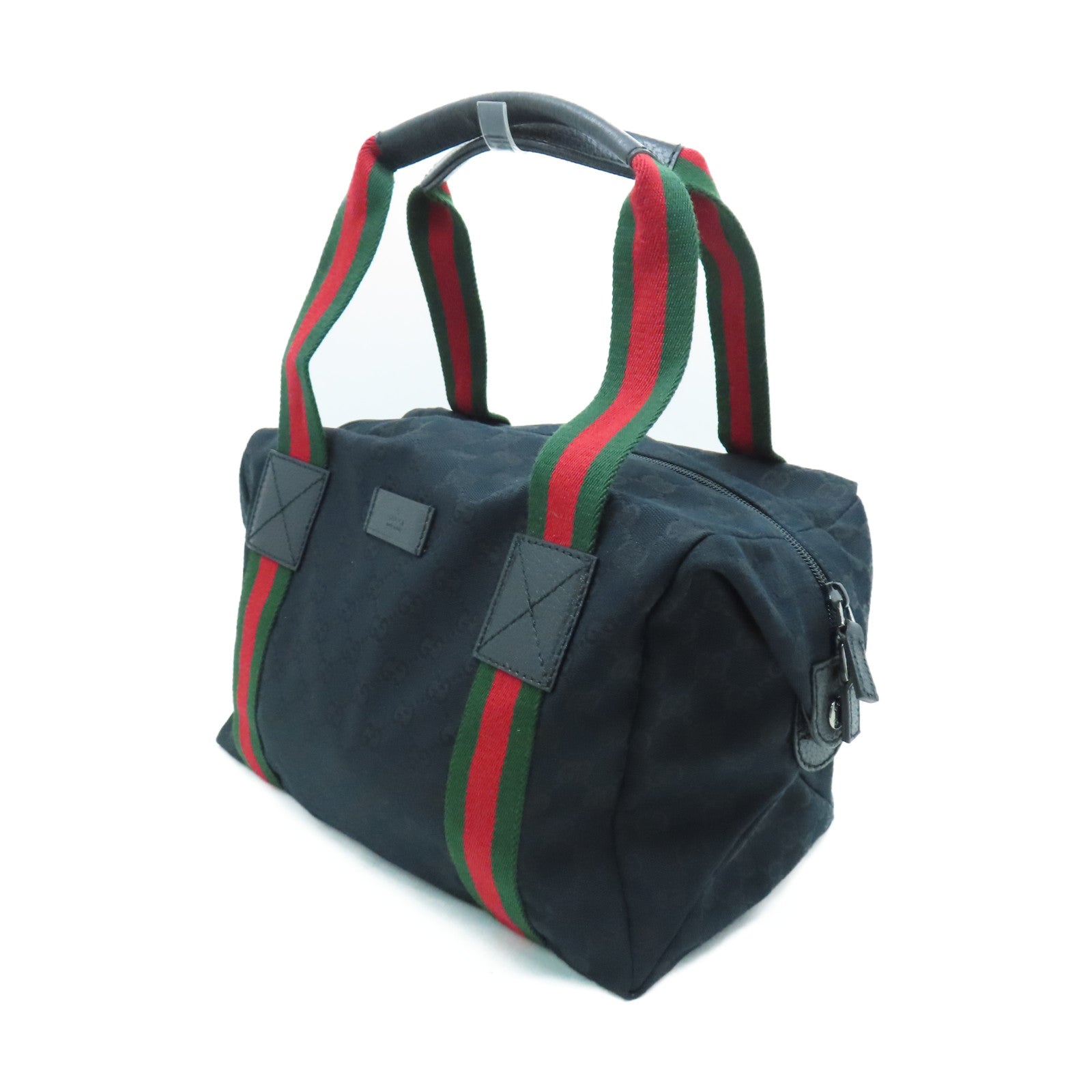 GUCCI 帆布Shoulder Bag黑扣肩背袋黑色