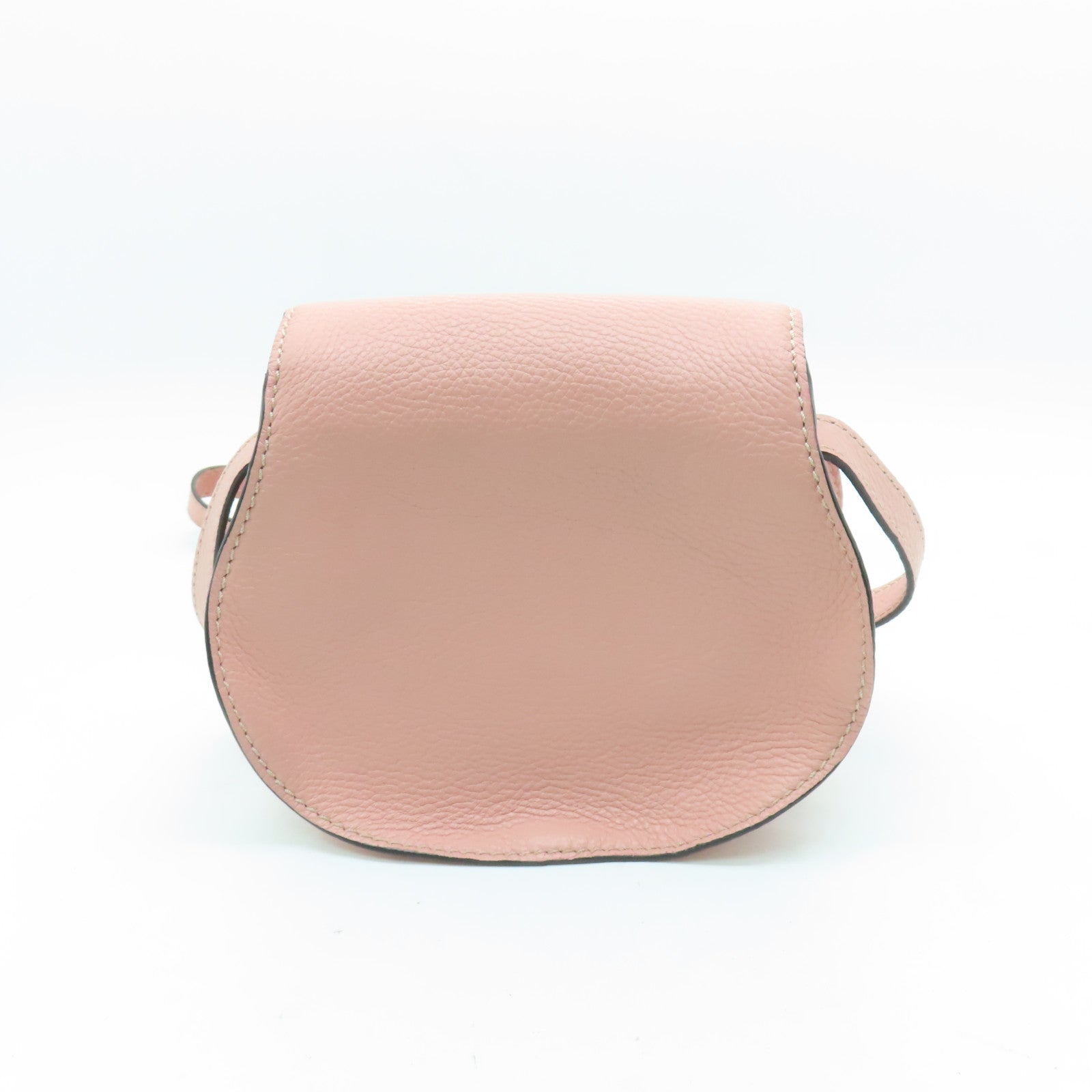 Chloe 牛皮皮革Small Marcie Bag金扣肩背袋粉紅色