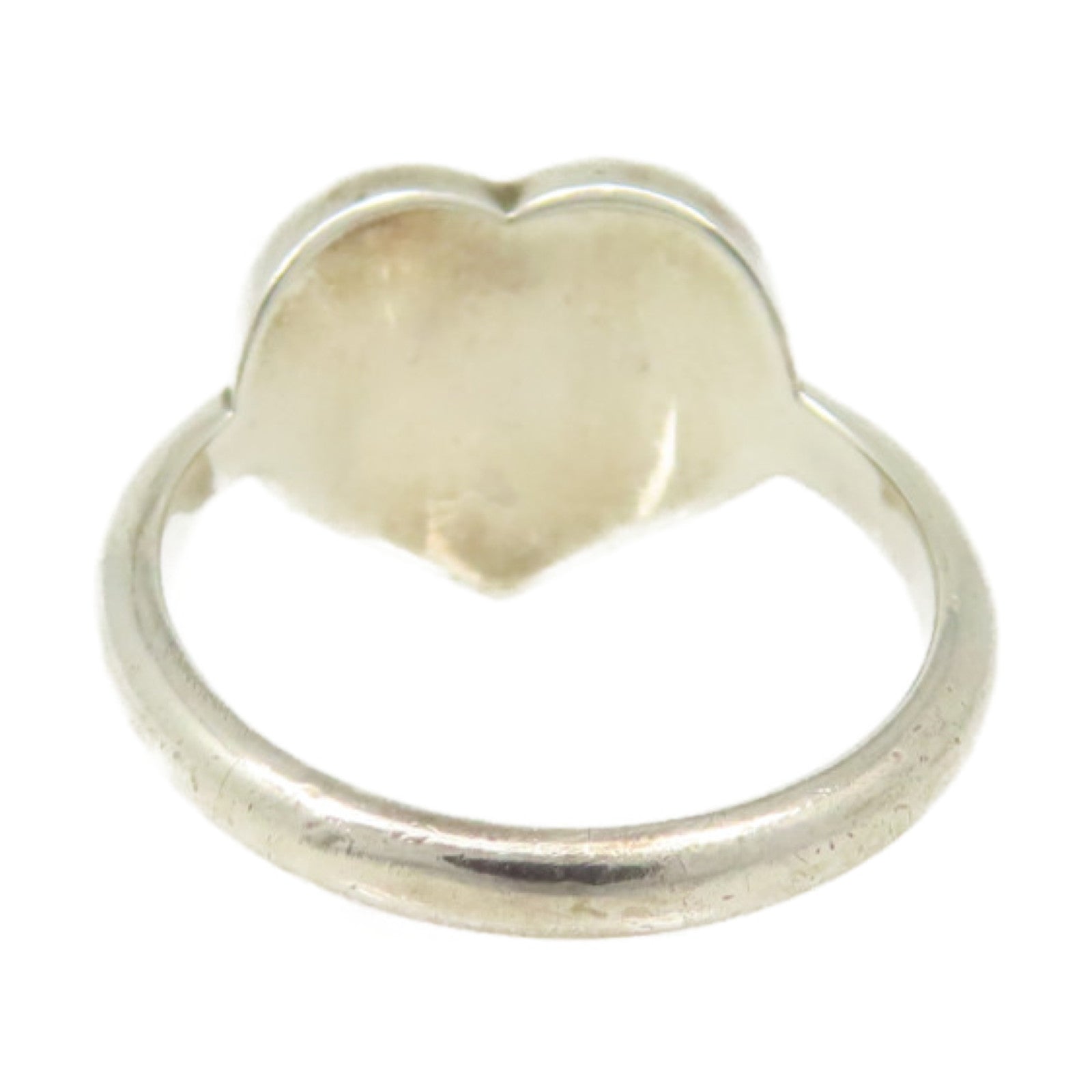 TIFFANY＆CO 925純銀Return to Tiffany Heart Signet Ring戒指US#4.25