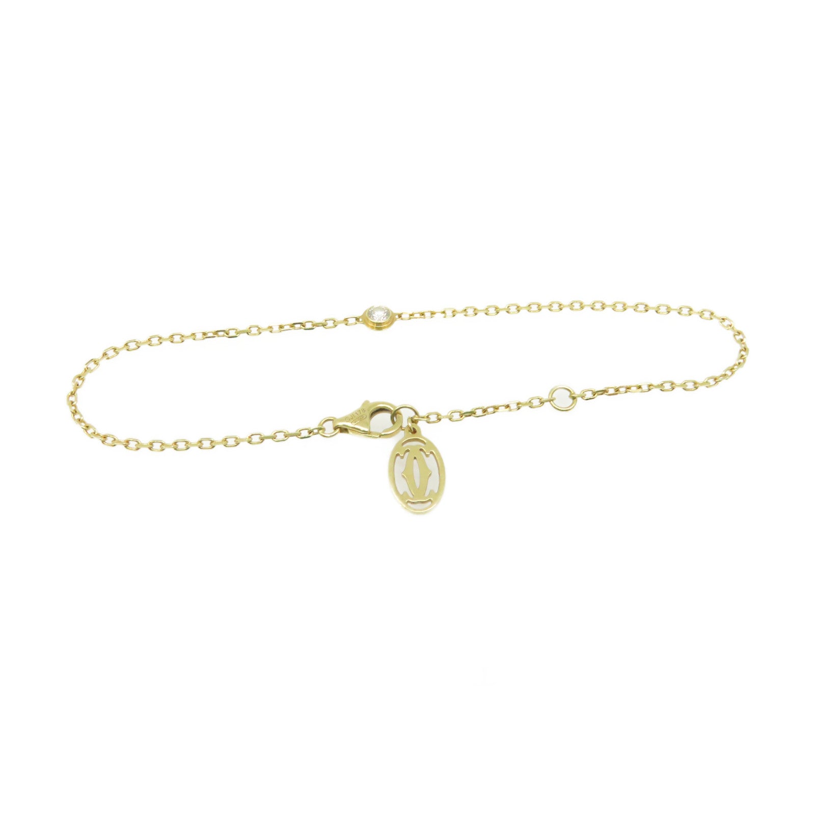 CARTIER 18K黃金d'Amour Bracelet鑽石手鏈