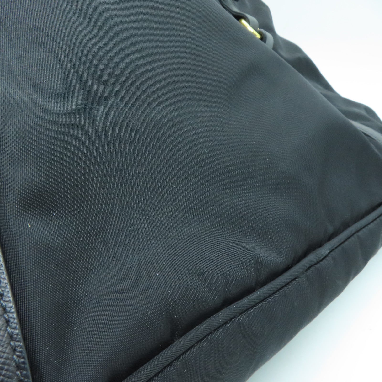 PRADA 尼龍2 Way Shoulder Handbag金扣肩背袋黑色