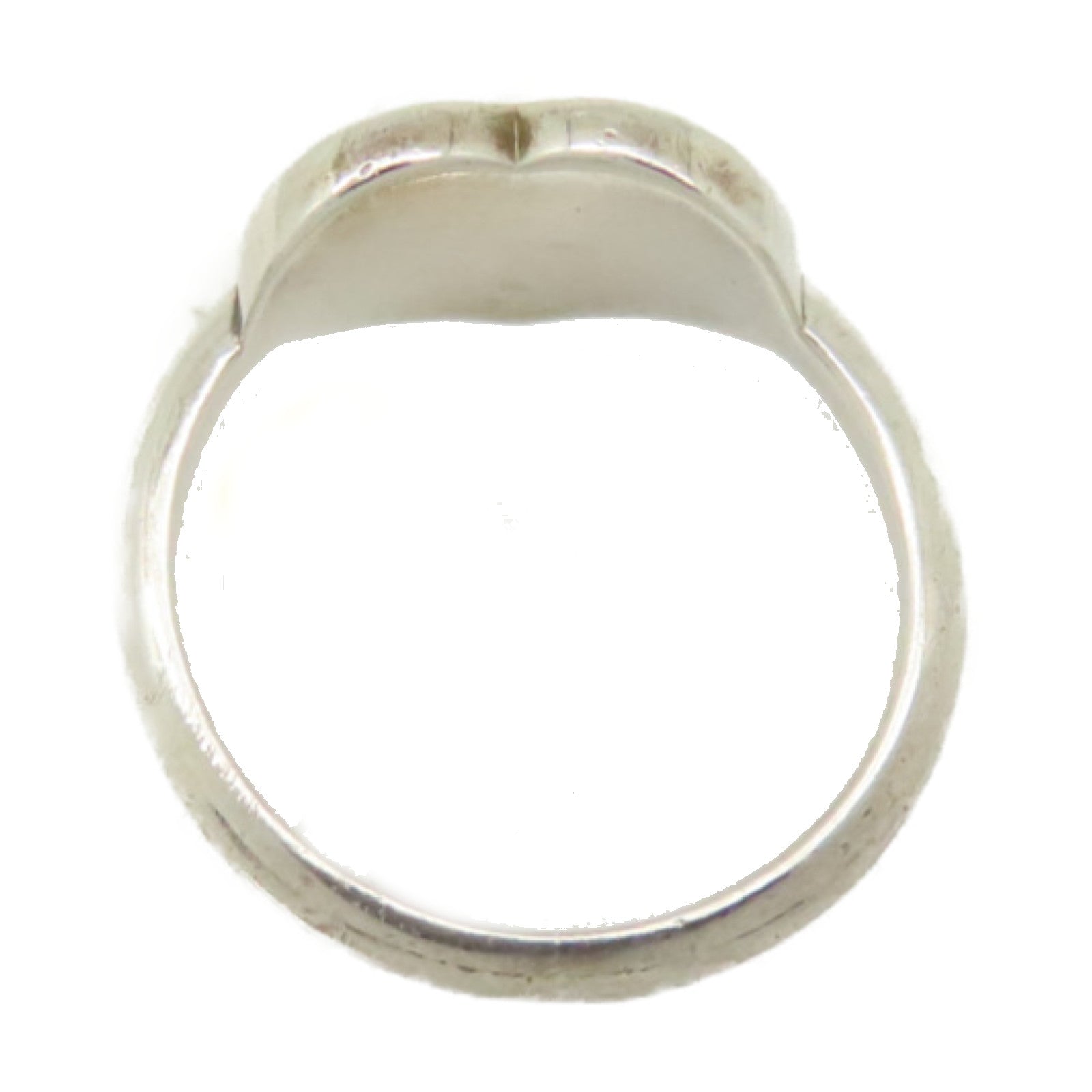 TIFFANY＆CO 925純銀Return to Tiffany Heart Signet Ring戒指US#4.25