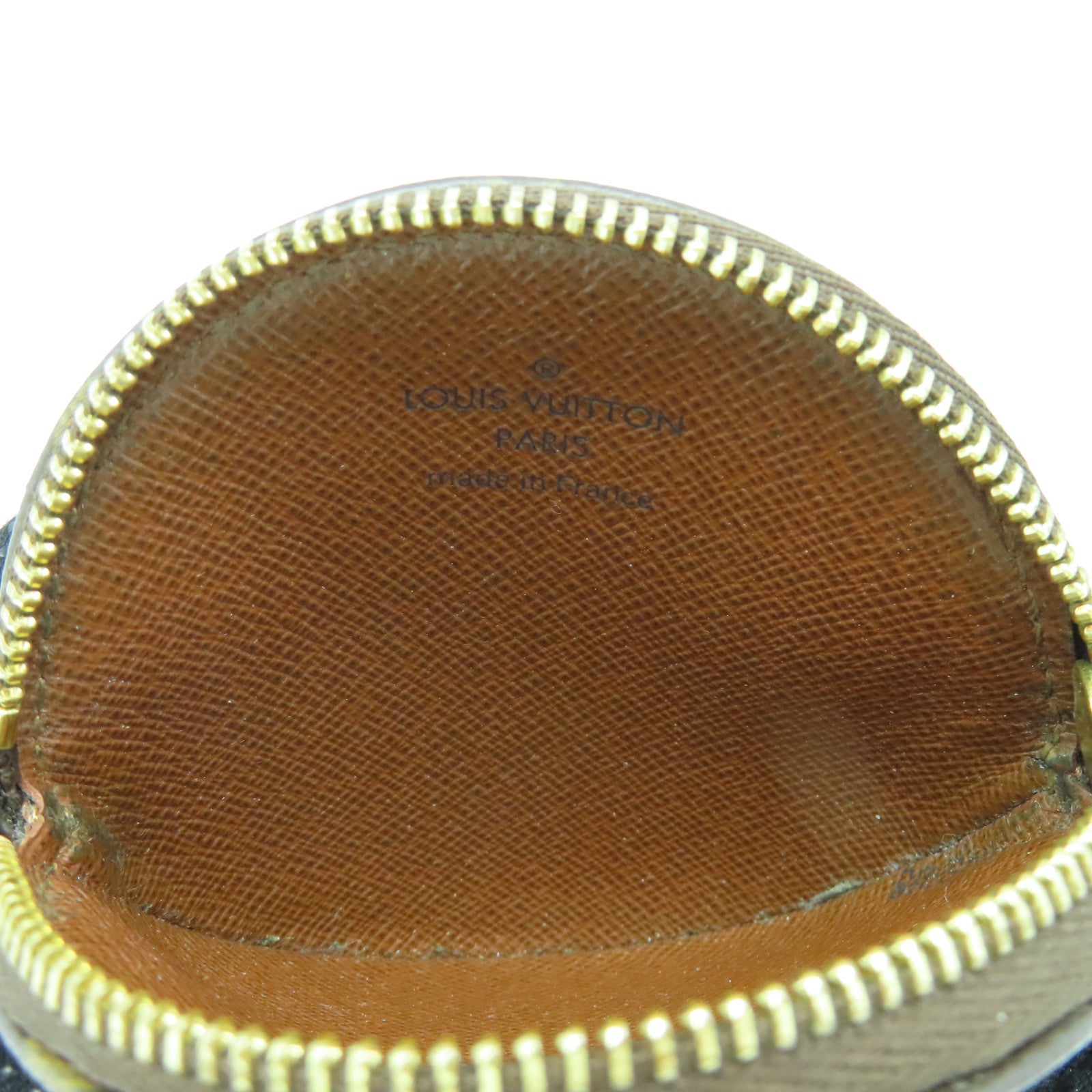 LOUIS VUITTON Monogram Coin Case金扣零钱包啡色