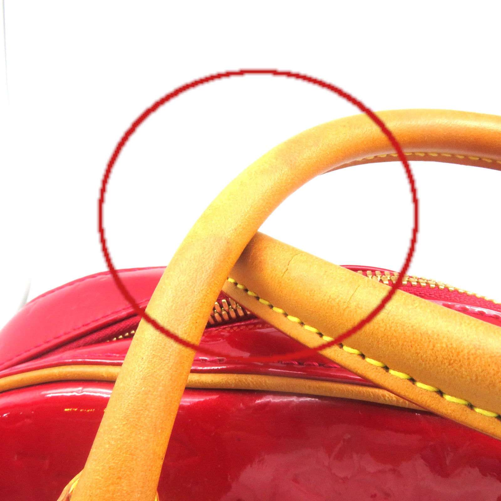 LOUIS VUITTON Vernis Summit Drive Hand Bag Red