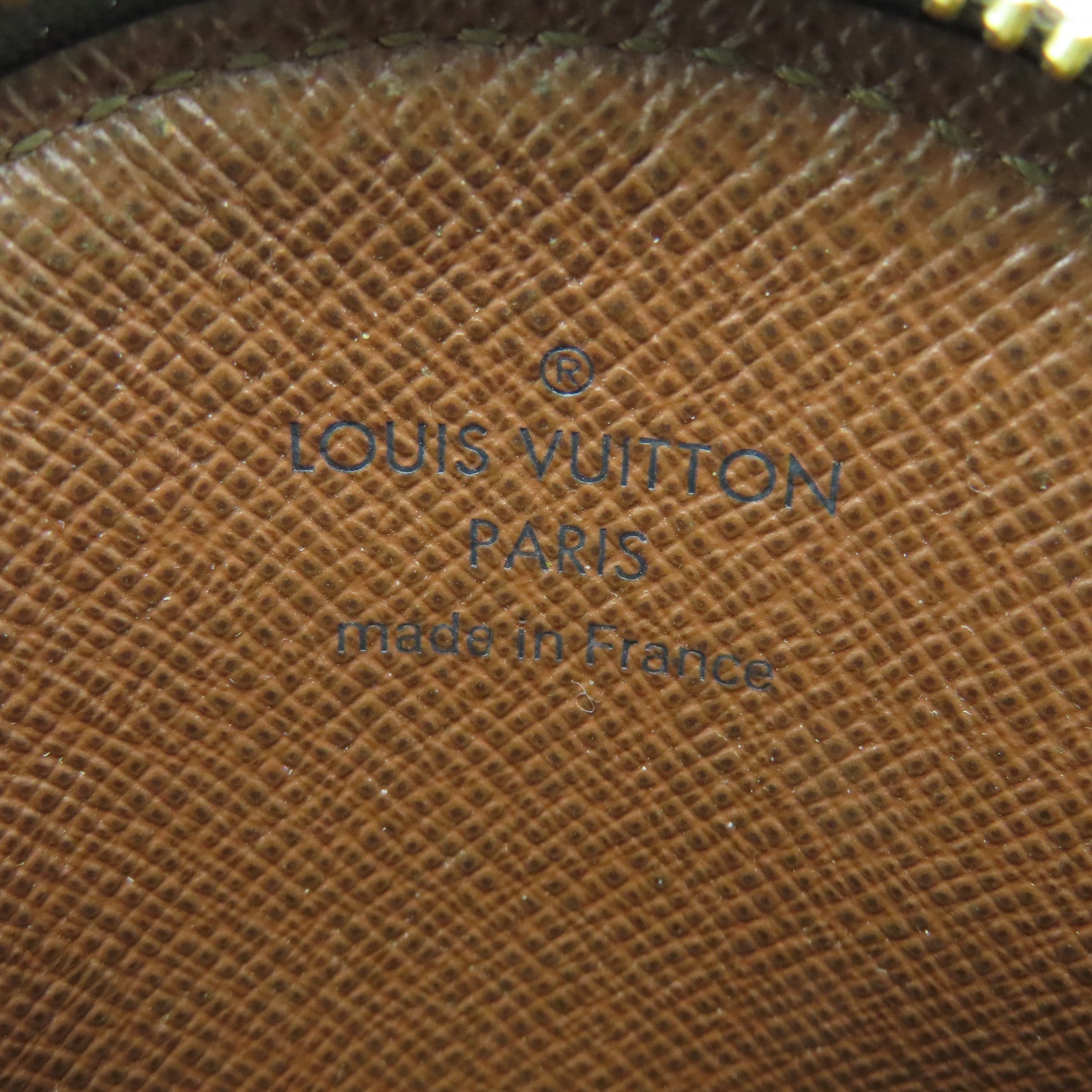 LOUIS VUITTON Monogram Coin Case金扣零钱包啡色