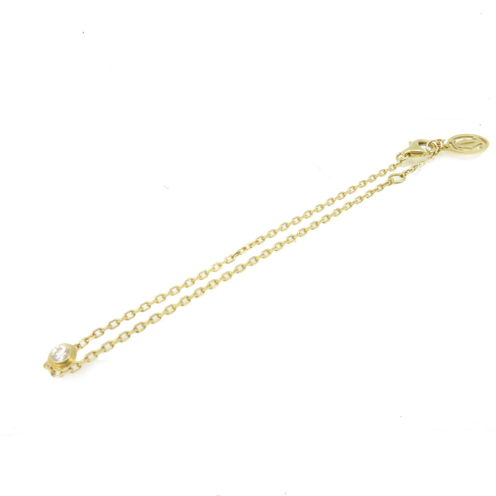 CARTIER 18K黃金d'Amour Bracelet鑽石手鏈