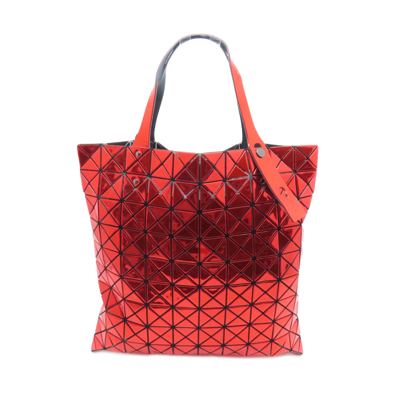 ISSEY MIYAKE PVC Tote Bag银扣手挽袋红色