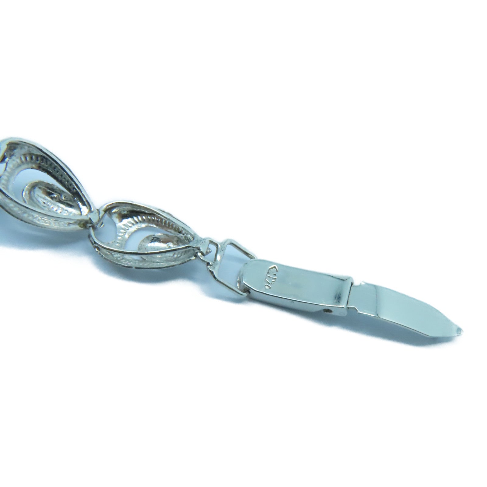 JEWELRY 4K白金Jade Bracelet翡翠手鏈綠色/銀色