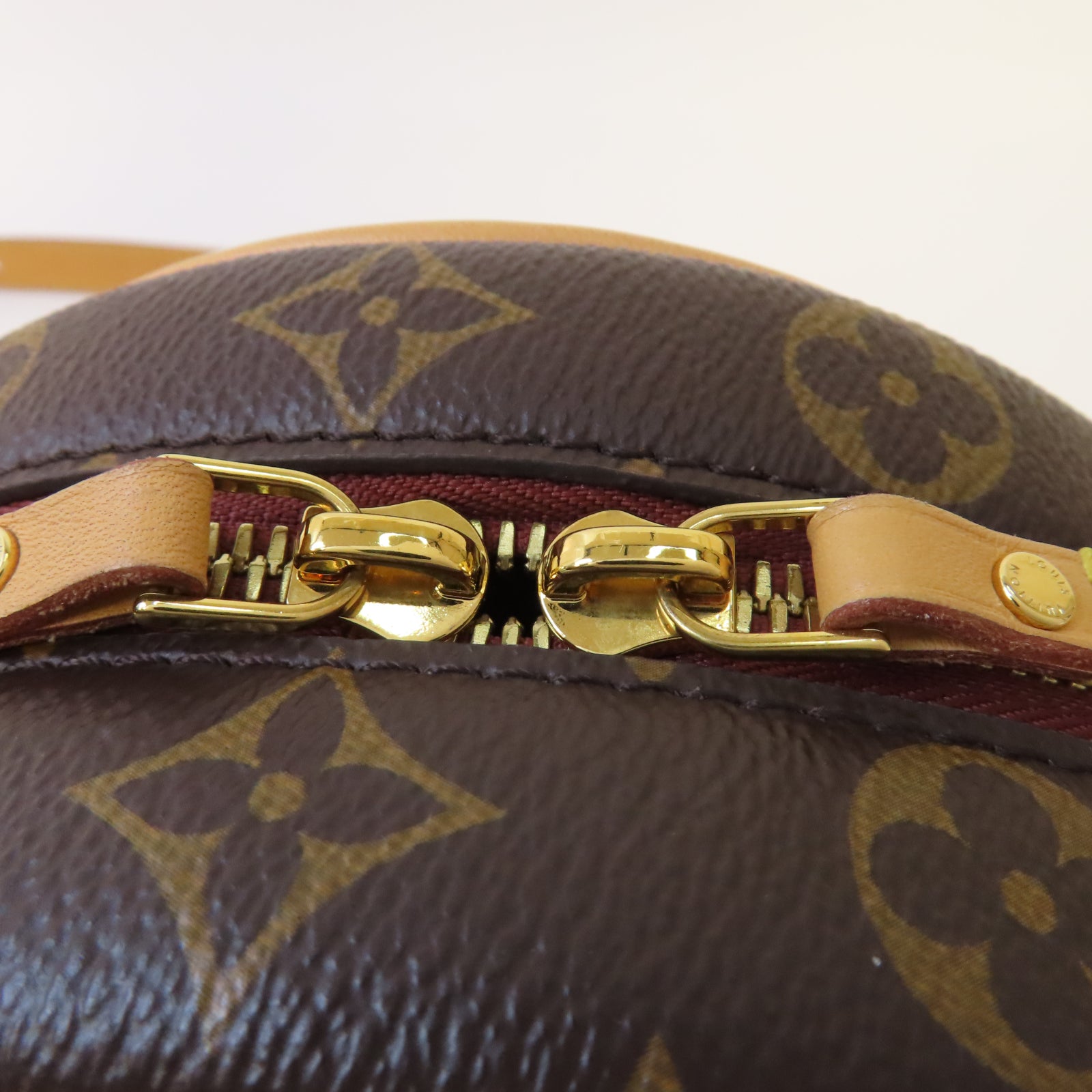 LOUIS VUITTON Monogram Boite Chapeau Souple PM金扣肩背袋啡色