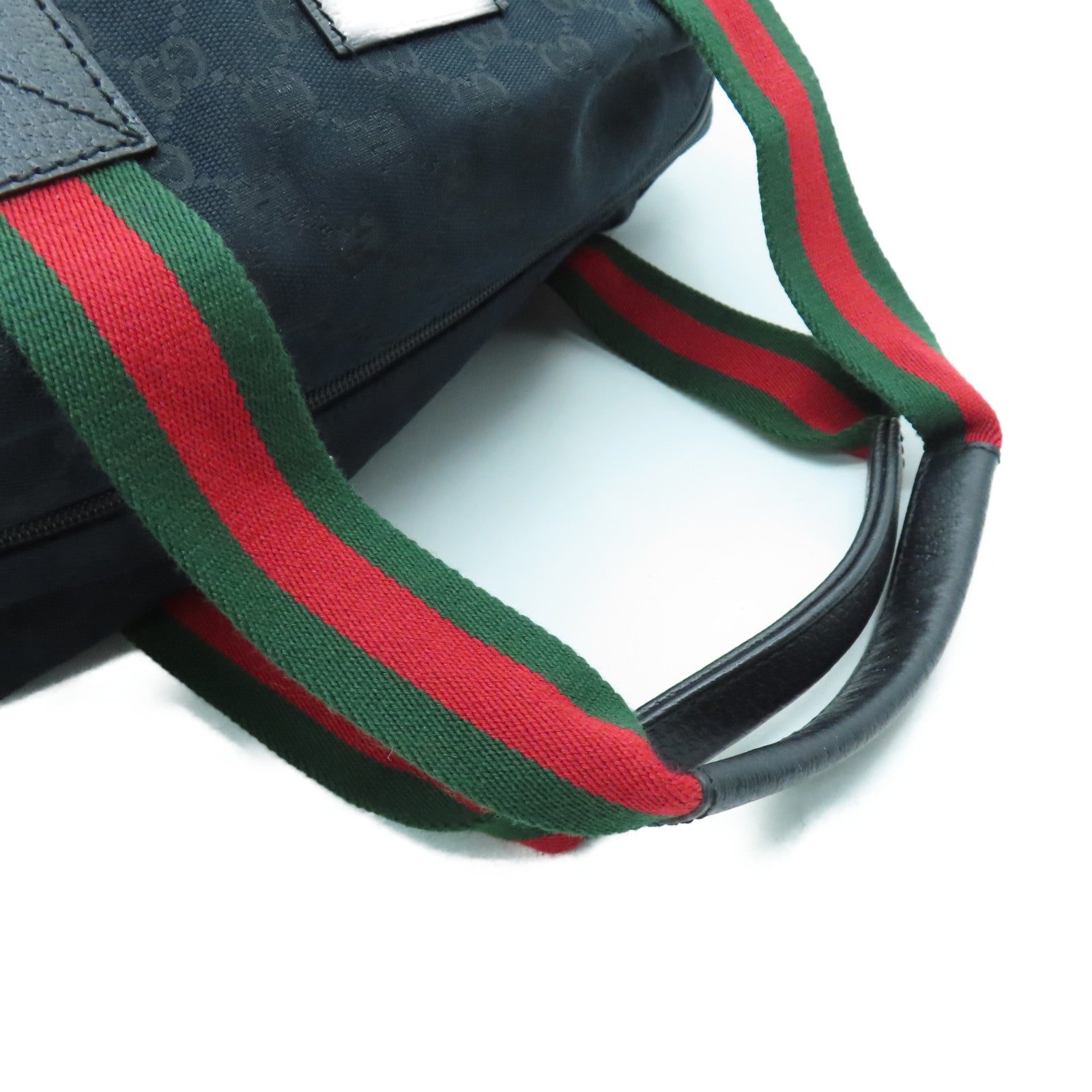 GUCCI 帆布Shoulder Bag黑扣肩背袋黑色