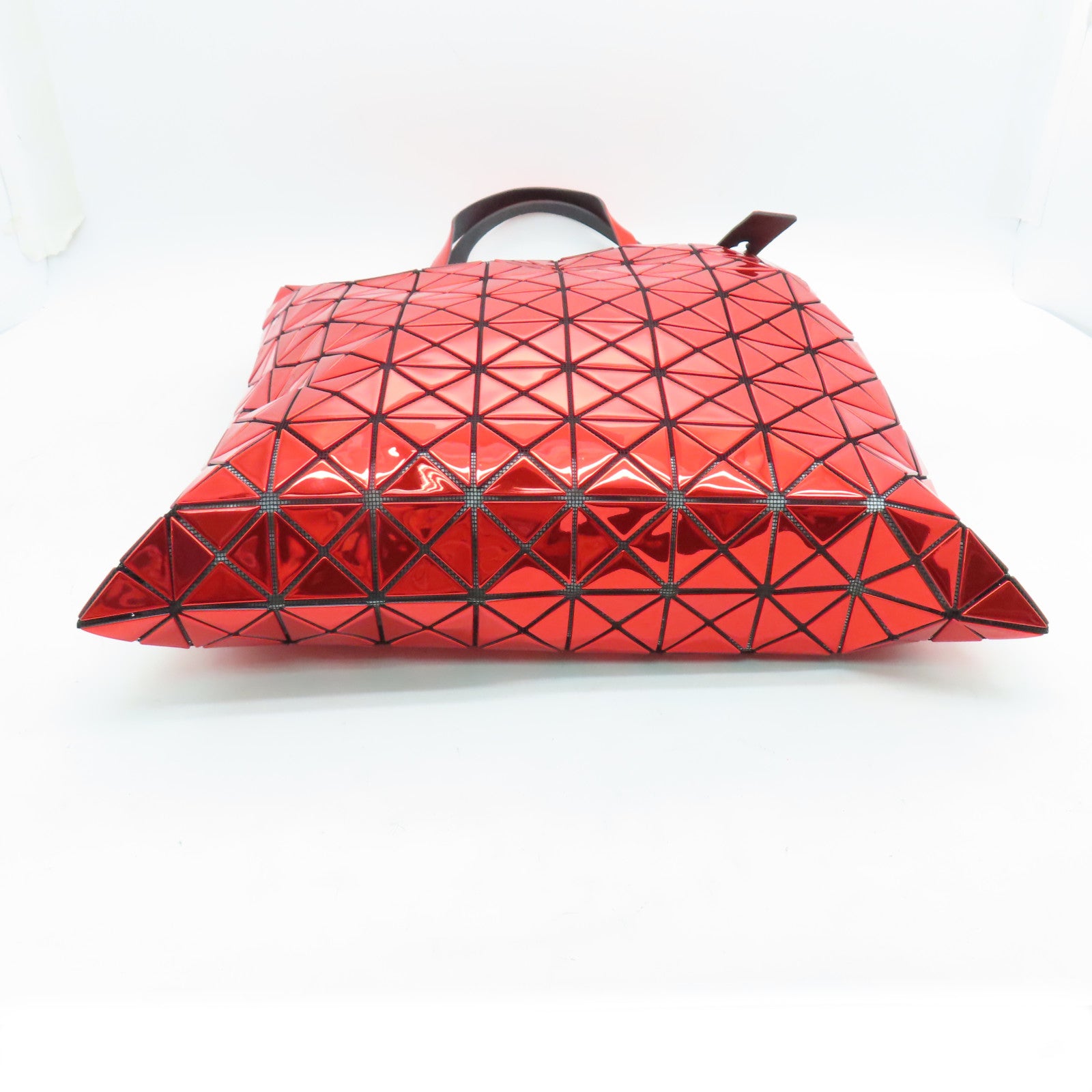 ISSEY MIYAKE PVC Tote Bag银扣手挽袋红色