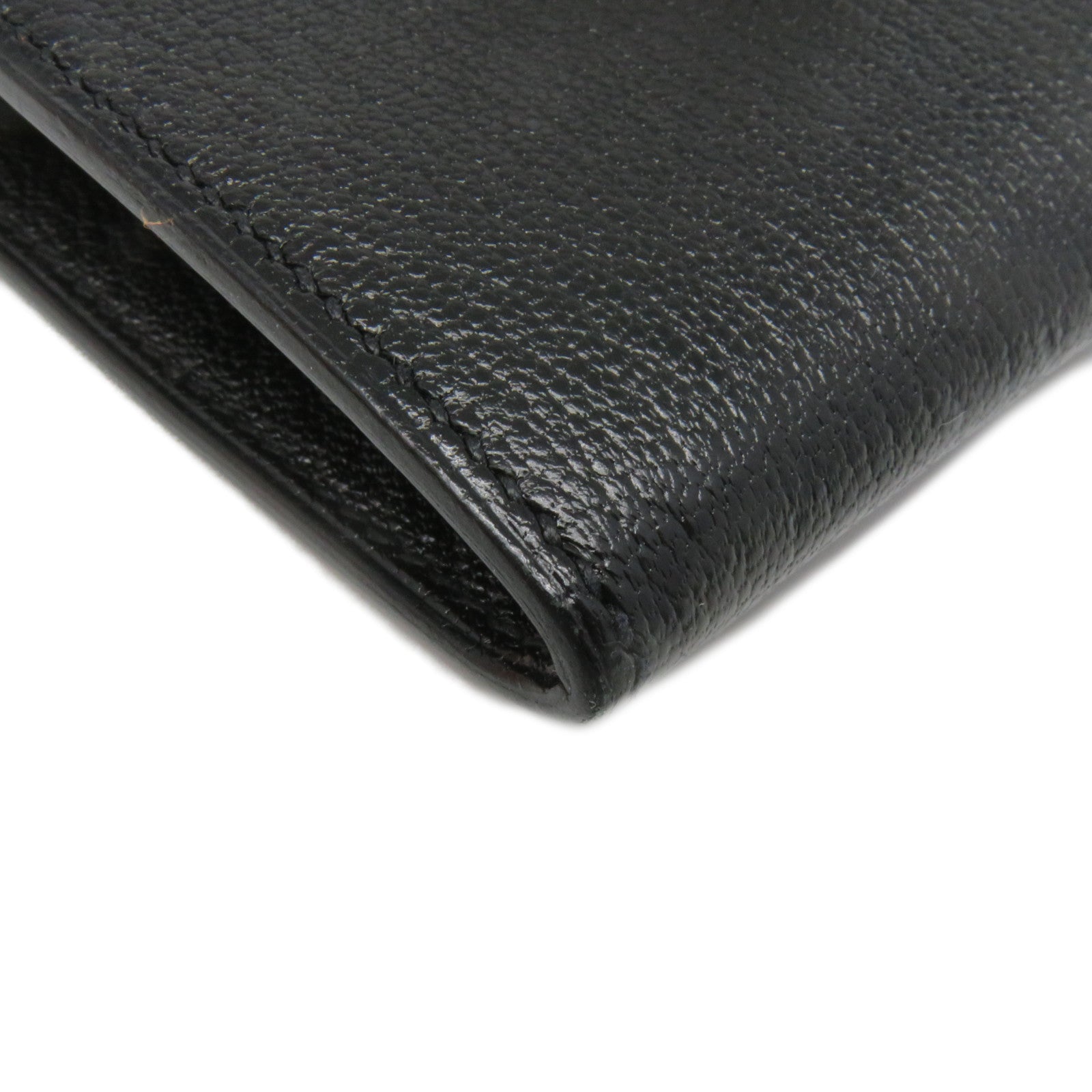 HERMES Chevre皮革Cinhetic Mini Shoulder Wallet肩背钱包Blakc黑色
