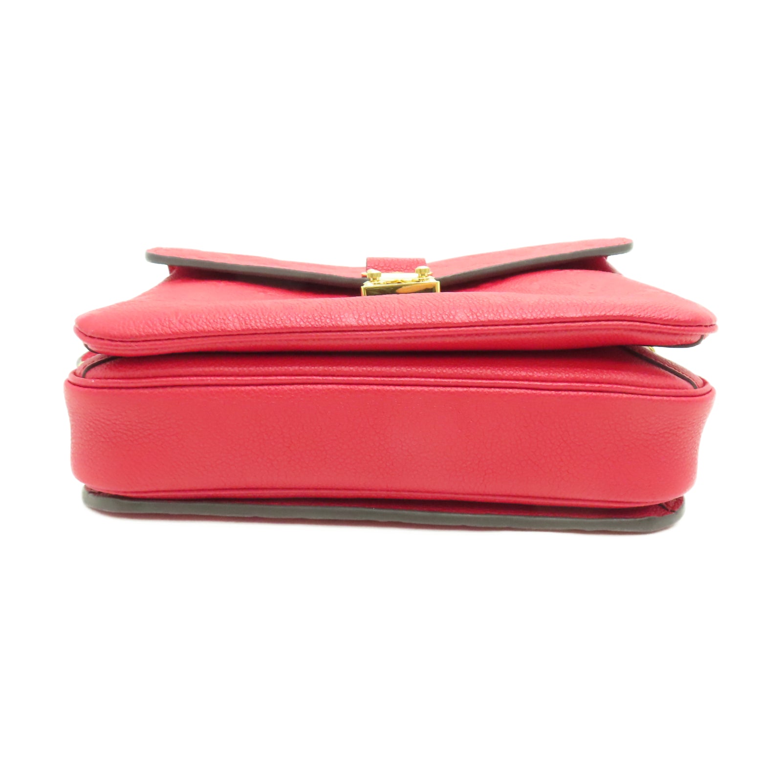 LOUIS VUITTON 【激減優惠】Monogram Empreinte Pochette Metis金扣肩背袋紅色