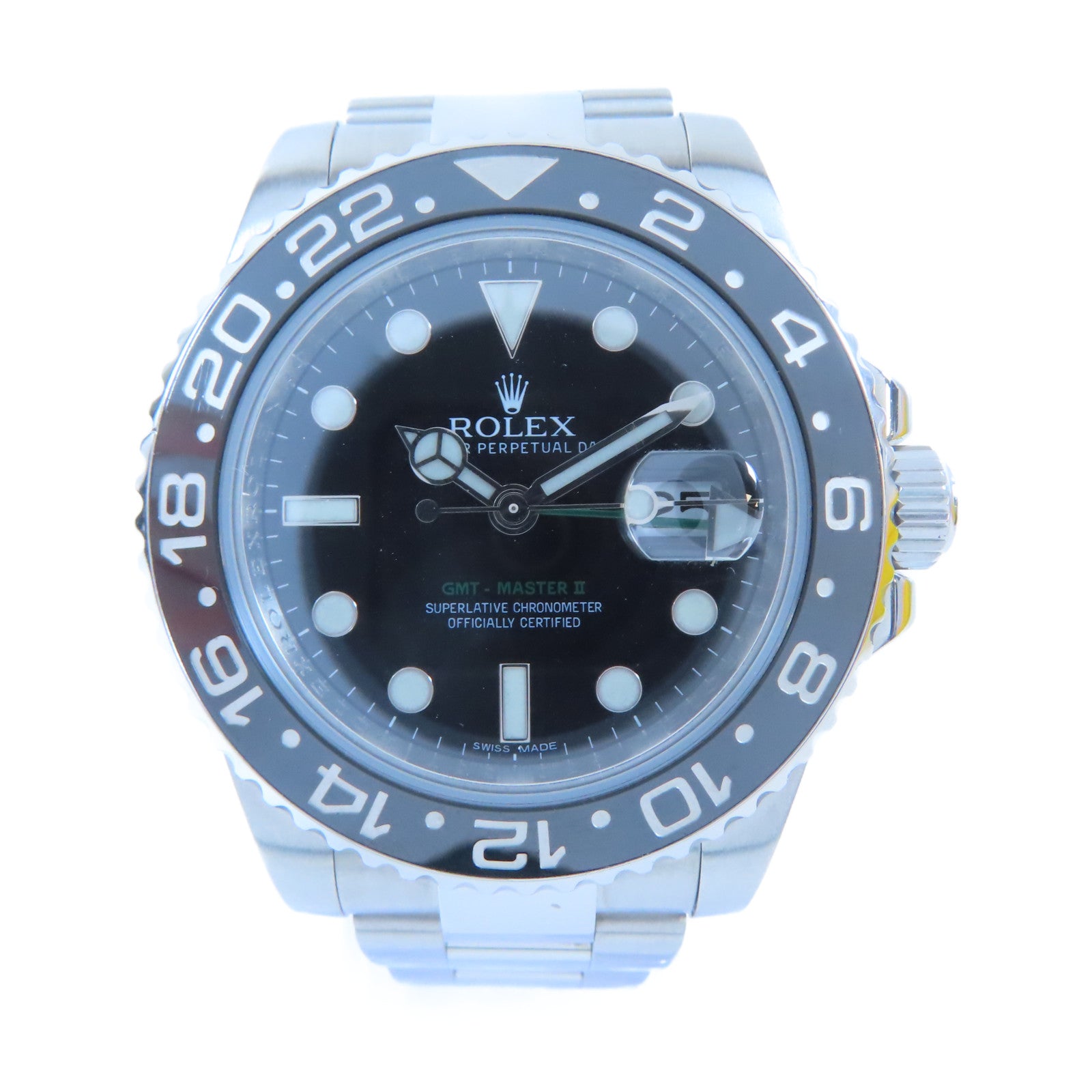 ROLEX GMT Master II不鏽鋼手錶黑色