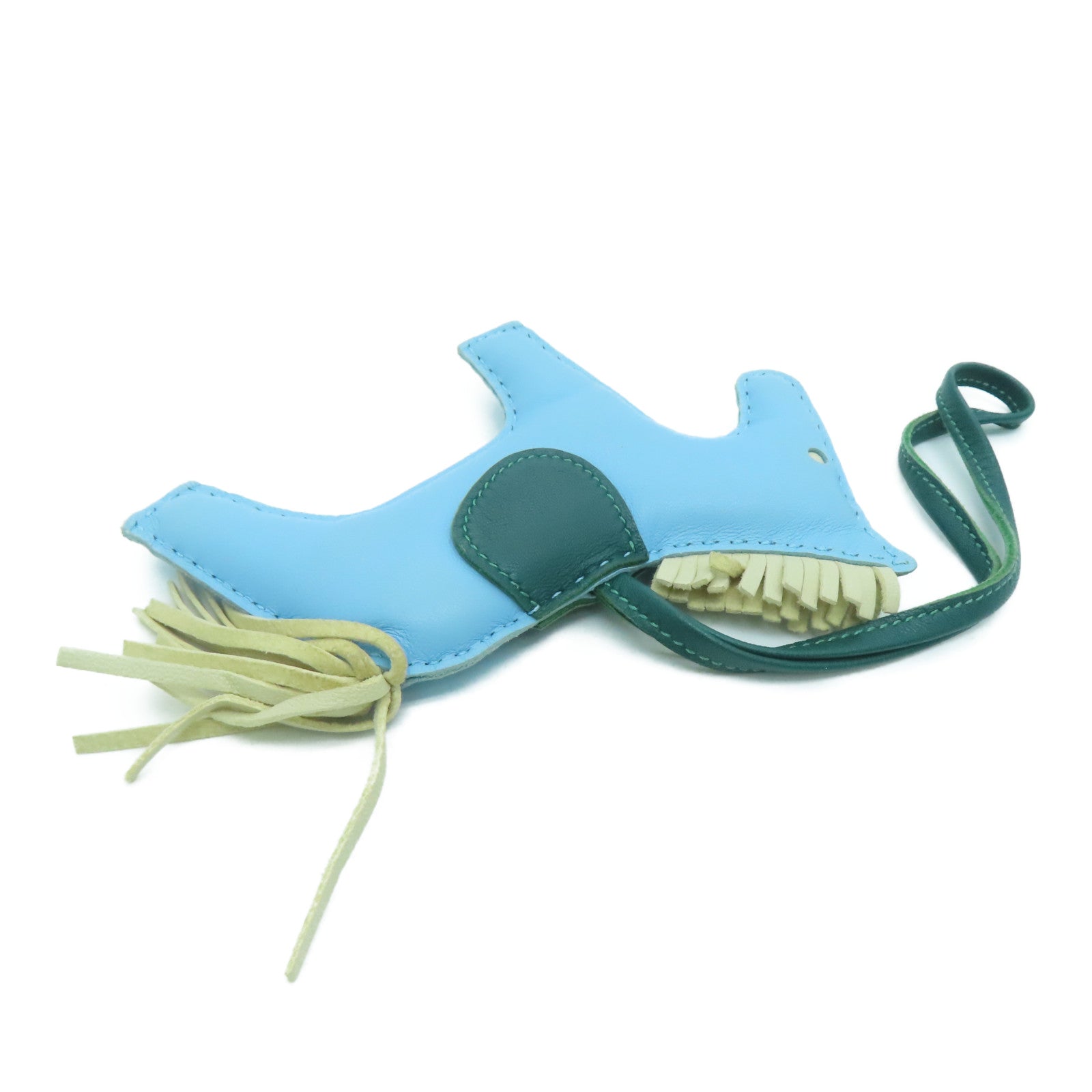 HERMES Swift皮革Rodeo ＭM挂饰蓝色