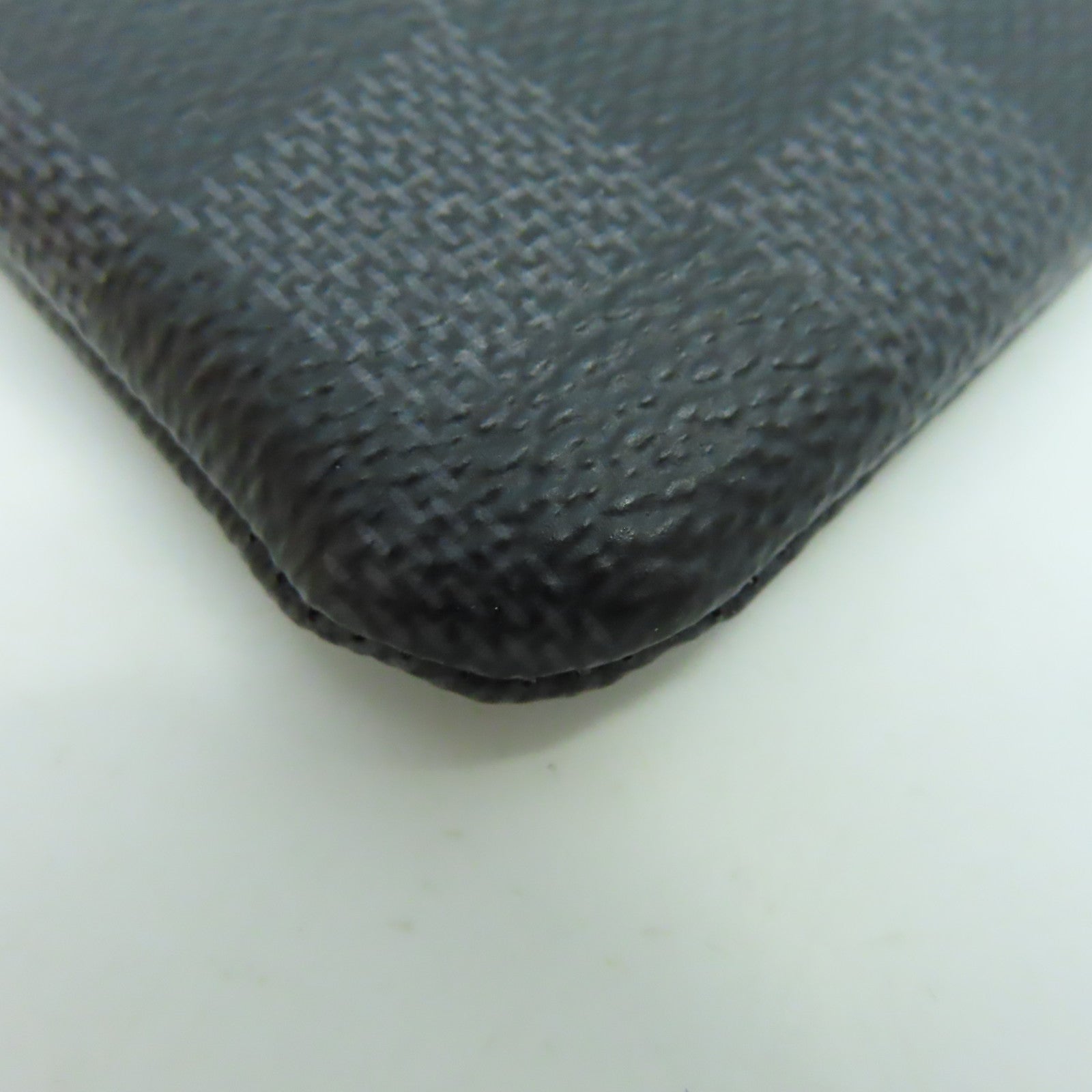 LOUIS VUITTON Damier Graphite Key Case銀扣鎖匙包/零錢包黑色