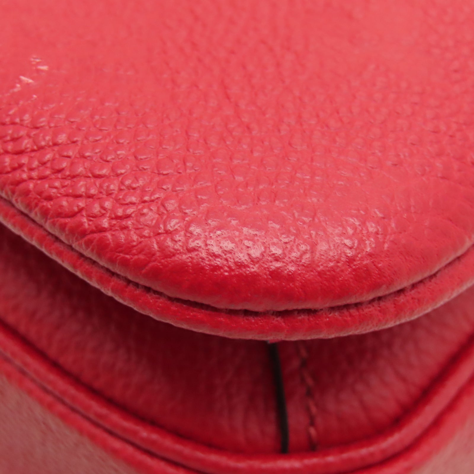 LOUIS VUITTON 【激減優惠】Monogram Empreinte Pochette Metis金扣肩背袋紅色
