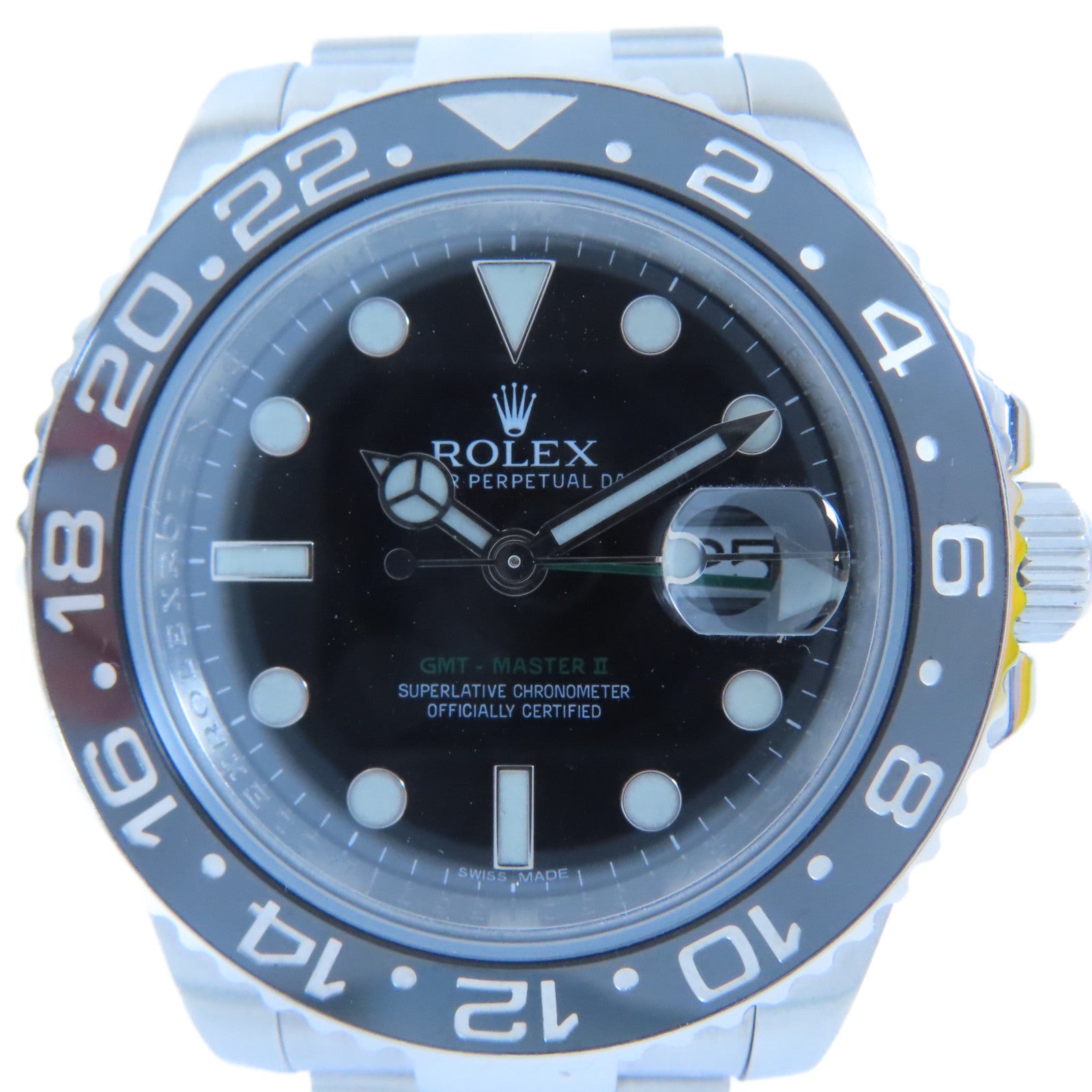 ROLEX GMT Master II不鏽鋼手錶黑色