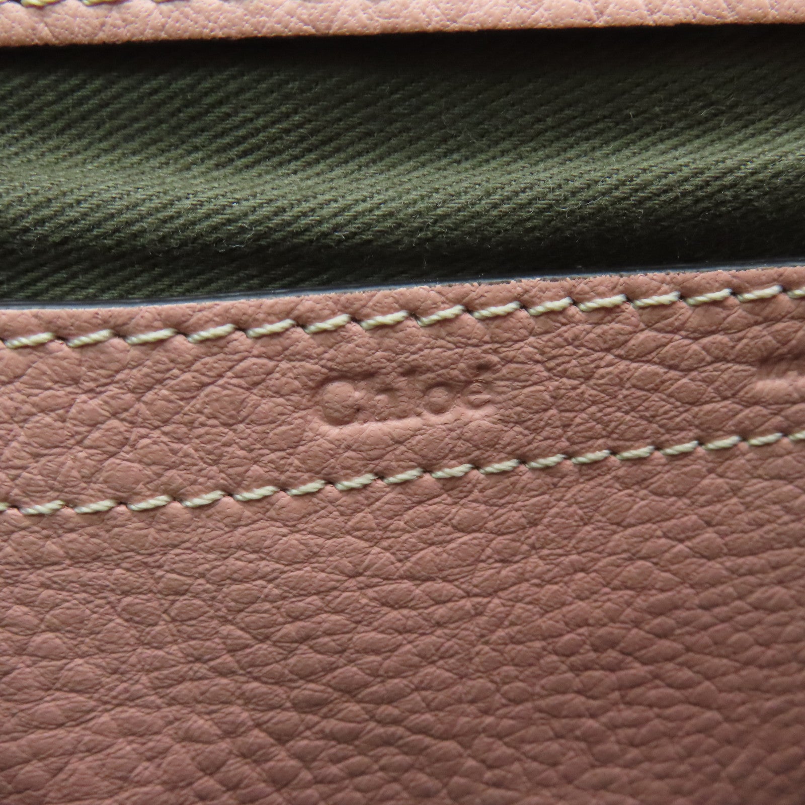 Chloe 牛皮皮革Small Marcie Bag金扣肩背袋粉紅色