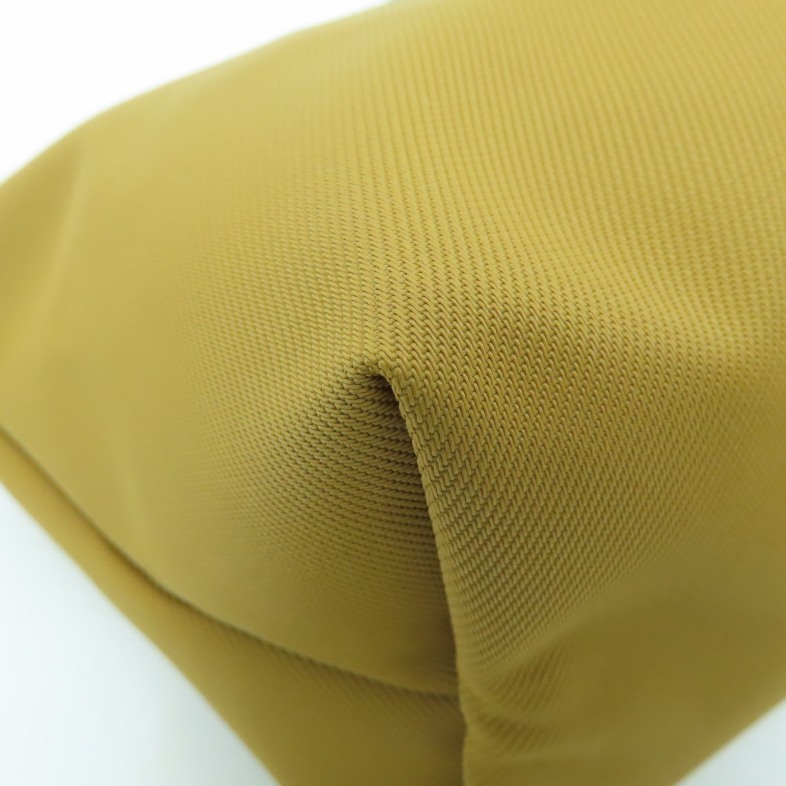 Longchamp 尼龍２Way Shoulder銀扣手挽肩背兩用袋卡其色/黑色