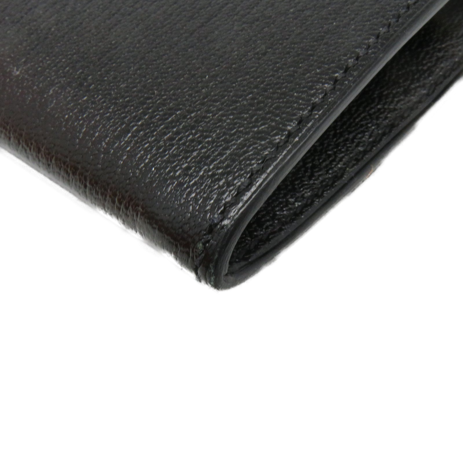 HERMES Chevre皮革Cinhetic Mini Shoulder Wallet肩背钱包Blakc黑色