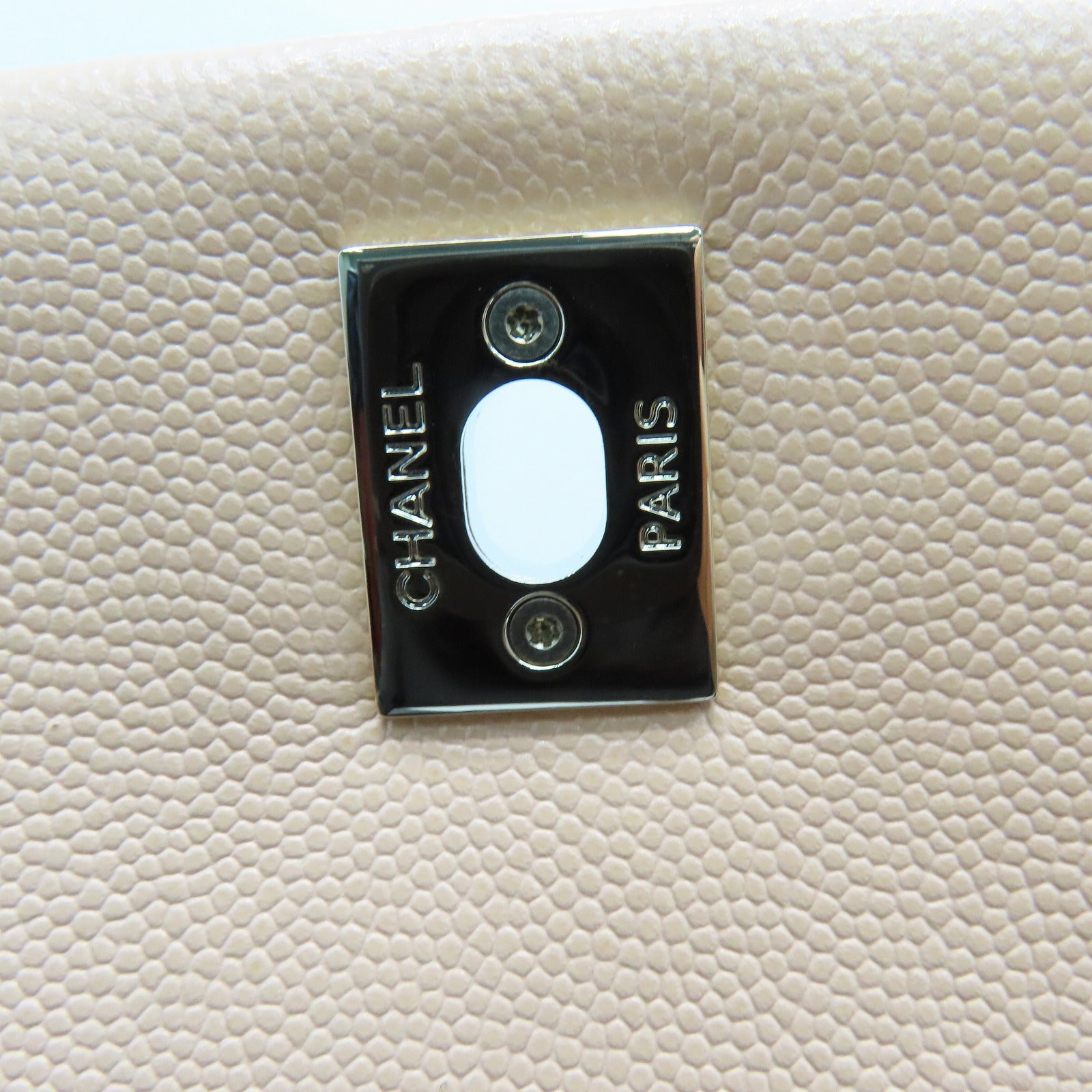 CHANEL 菱格Caviar皮革2 Way Shoulder Bag金扣手挽肩背兩用袋粉紅色