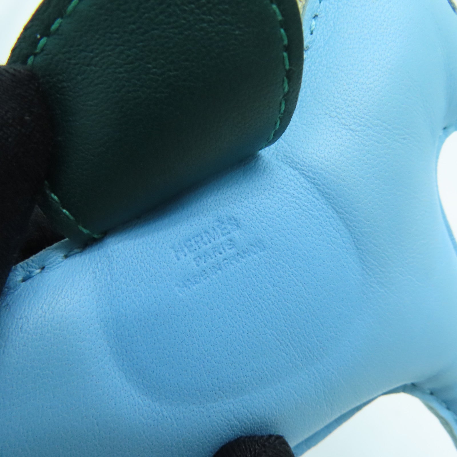 HERMES Swift皮革Rodeo ＭM挂饰蓝色