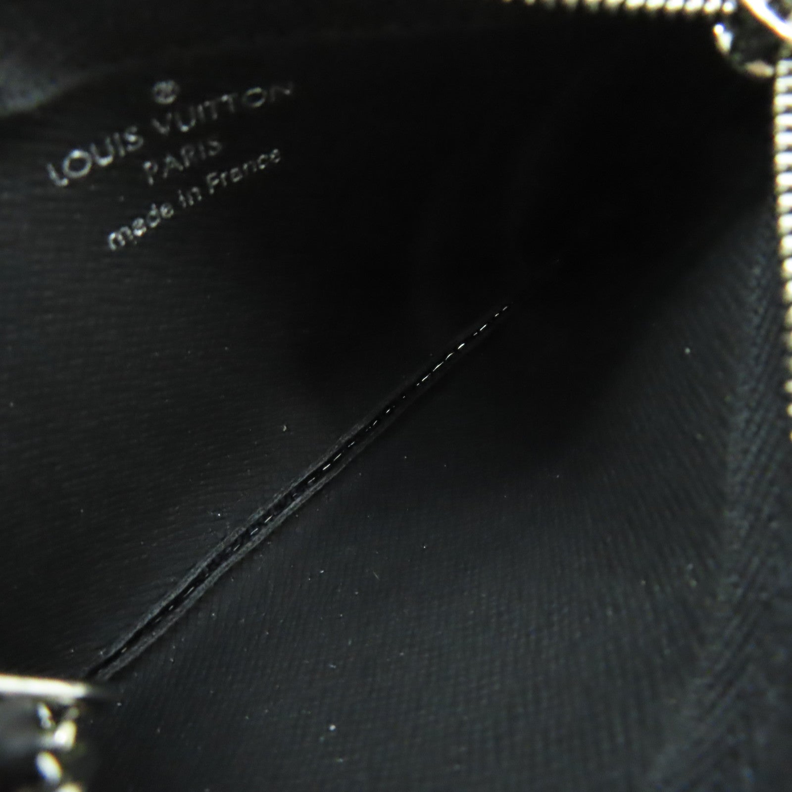 LOUIS VUITTON Damier Graphite Key Case銀扣鎖匙包/零錢包黑色