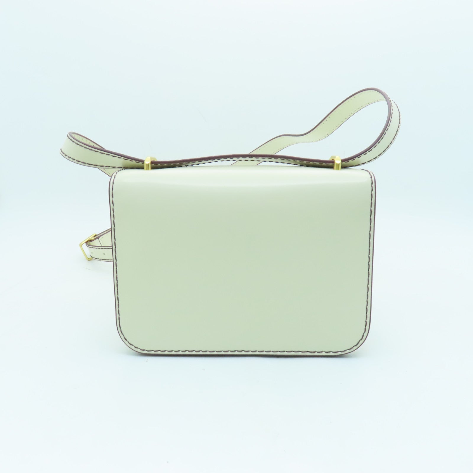 Tory Burch 牛皮皮革Shoulder Bag金扣肩背袋白色