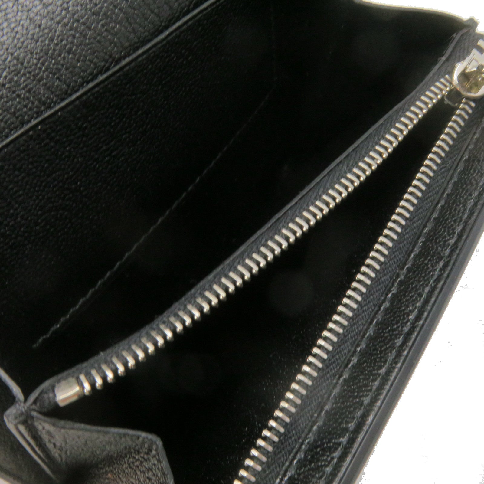 HERMES Chevre皮革Cinhetic Mini Shoulder Wallet肩背钱包Blakc黑色