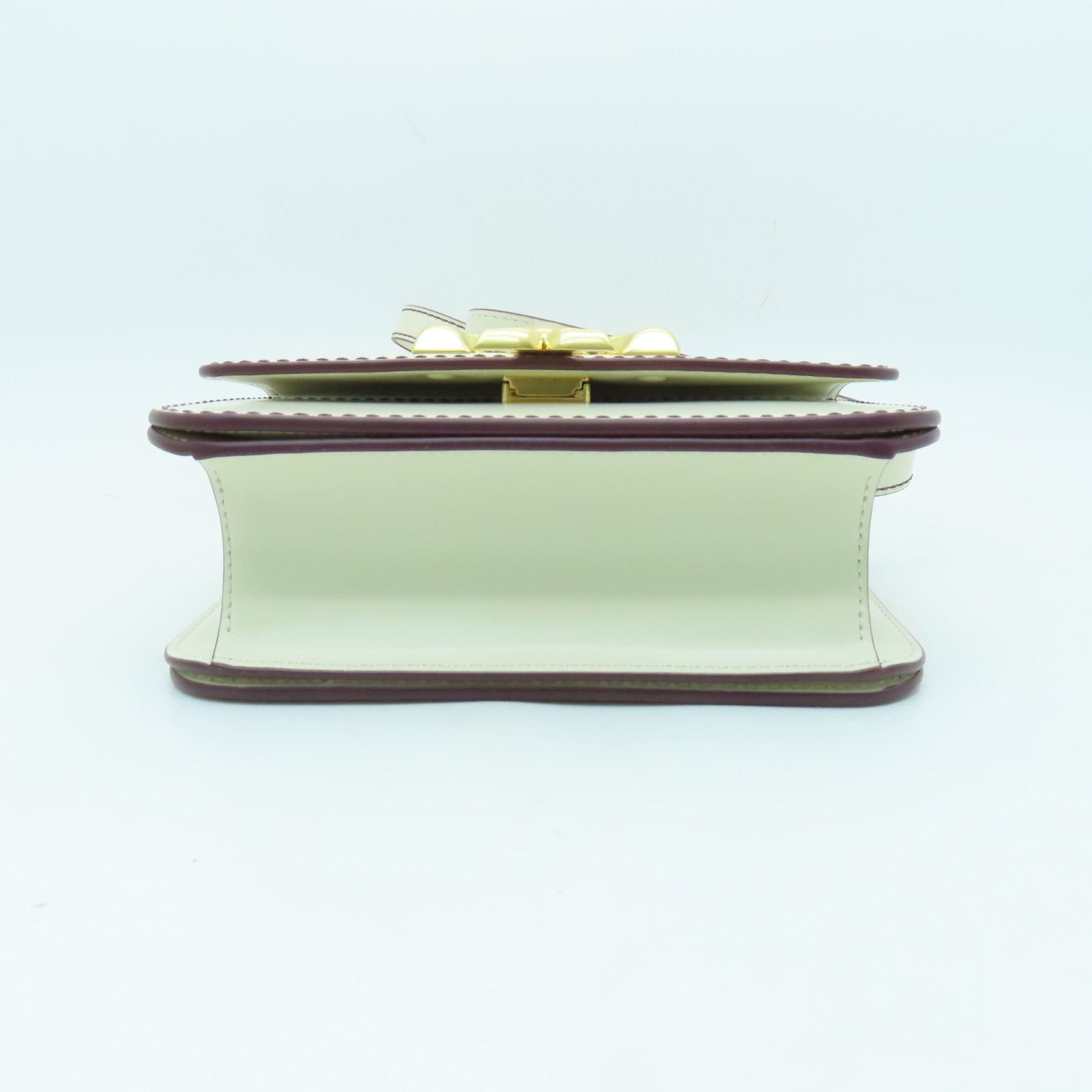 Tory Burch 牛皮皮革Shoulder Bag金扣肩背袋白色