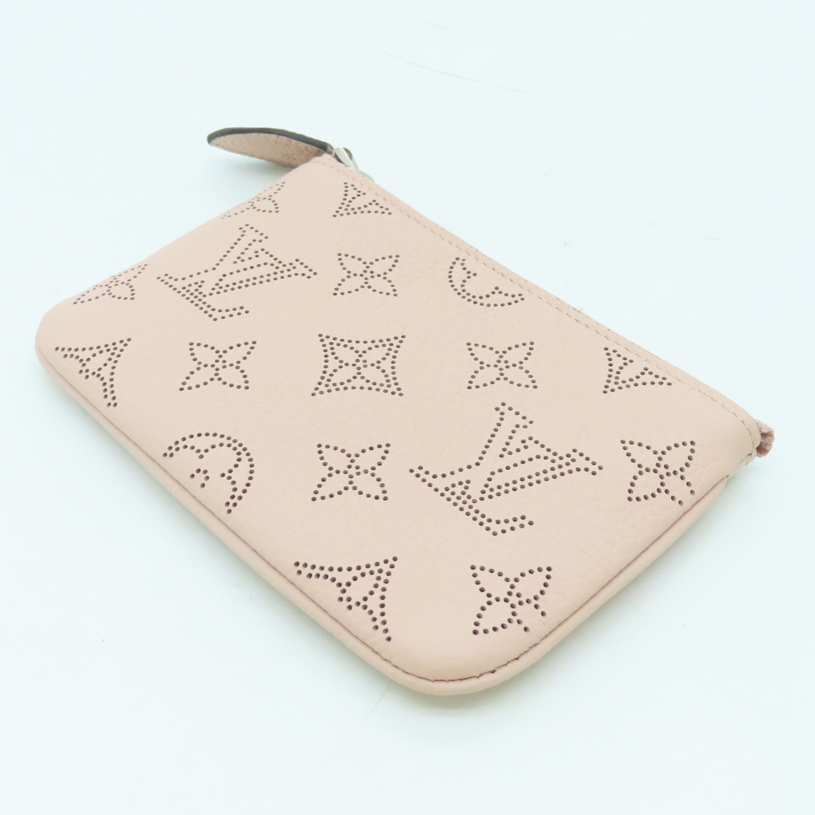 LOUIS VUITTON Mahina Key &amp; Coin Case Silver Buckle Key Coin Purse Pink