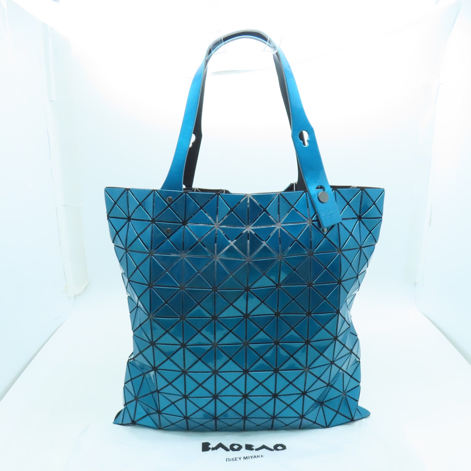 ISSEY MIYAKE PVC Tote Bag銀扣手挽袋綠色