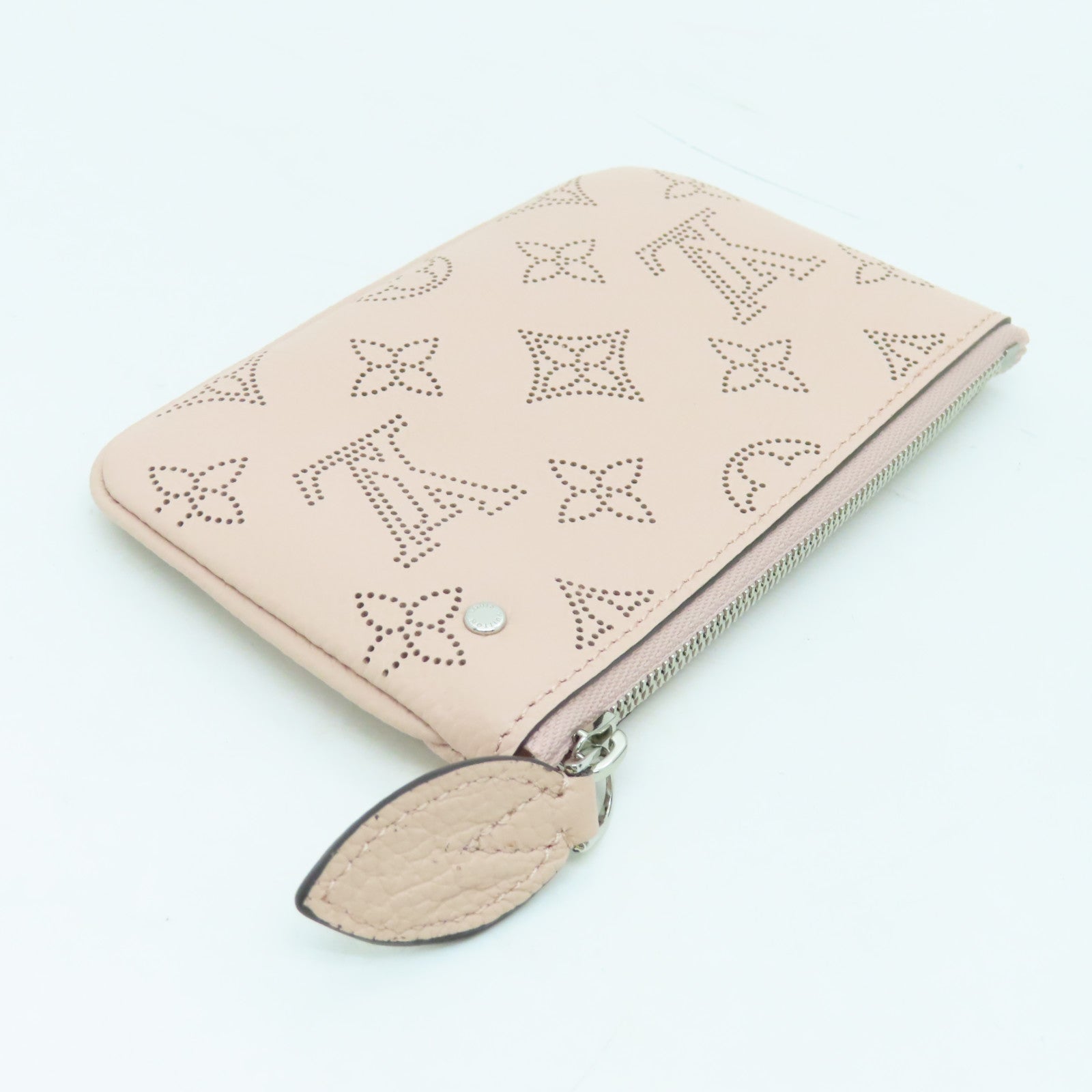 LOUIS VUITTON Mahina Key &amp; Coin Case Silver Buckle Key Coin Purse Pink