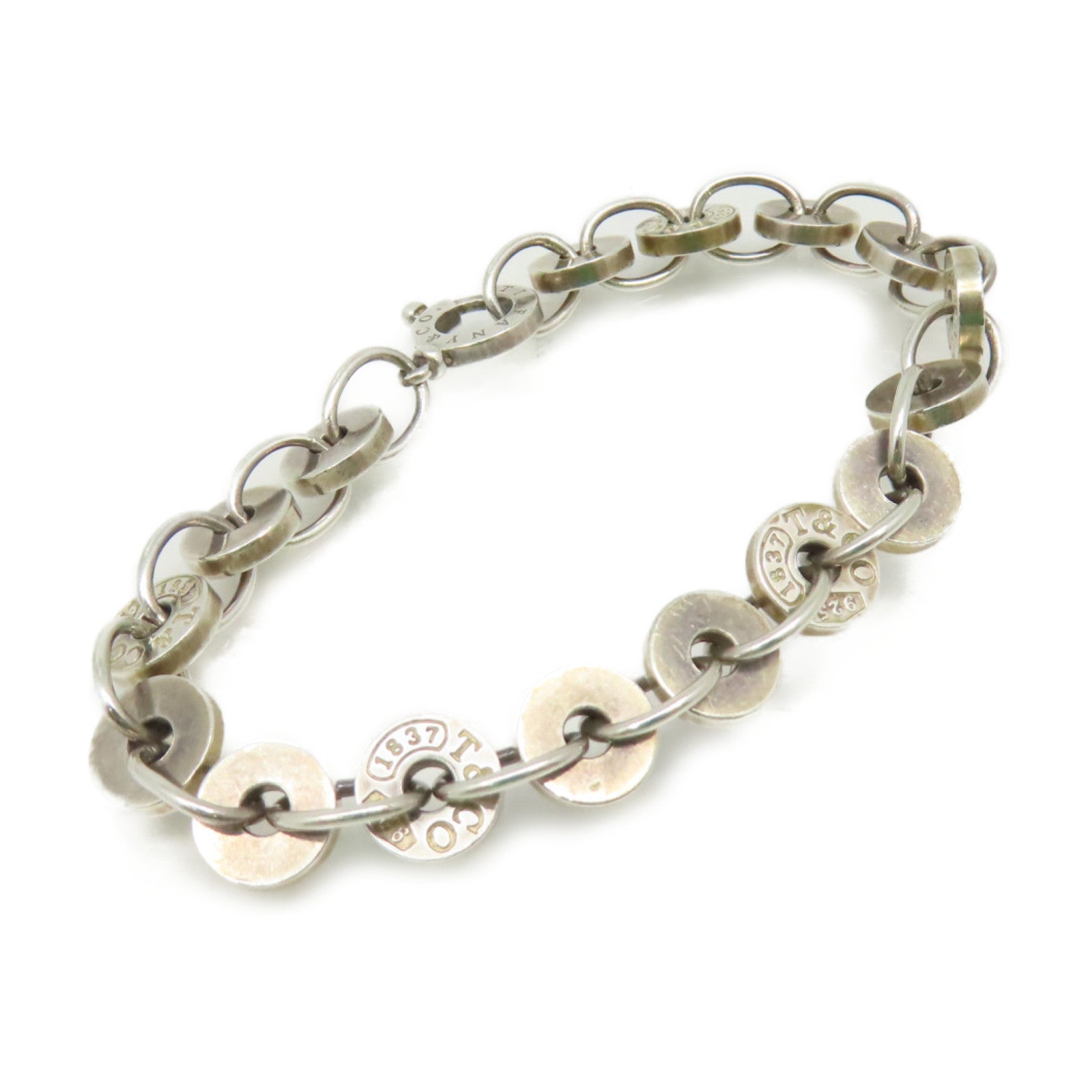 TIFFANY＆CO 925純銀Circle Bracelet手鏈
