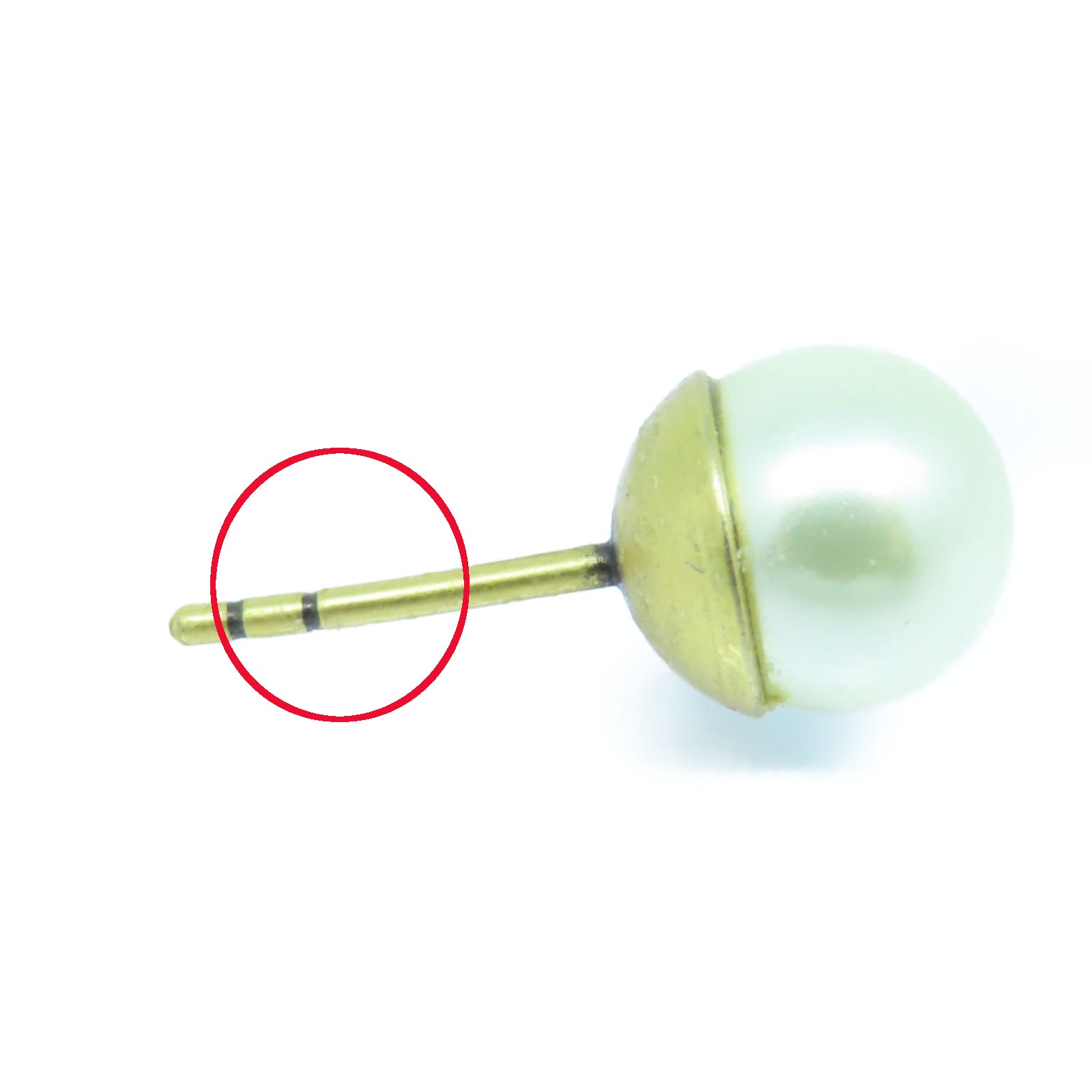 Dior 水晶/仿珍珠Earrings金扣耳環銀色/白色