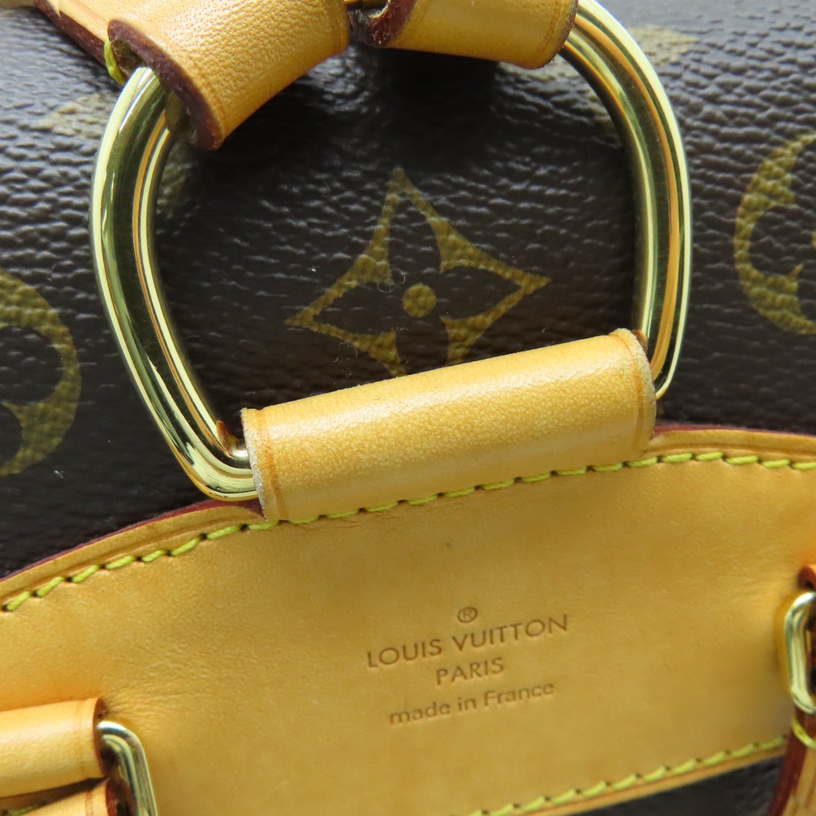 LOUIS VUITTON 【激減優惠】Monogram Montsouris MM金扣背包啡色