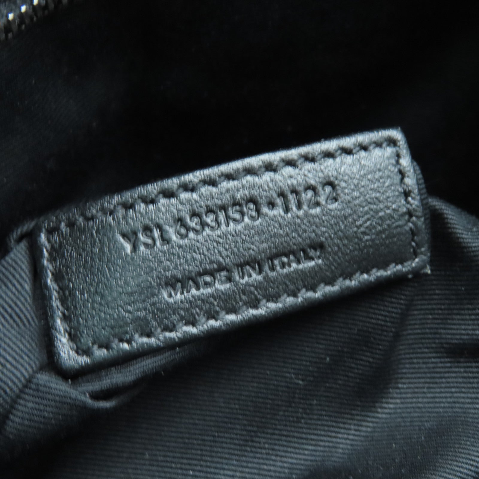 YVES SAINT LAURENT 牛皮皮革Niki Medium銀扣肩背袋藍色