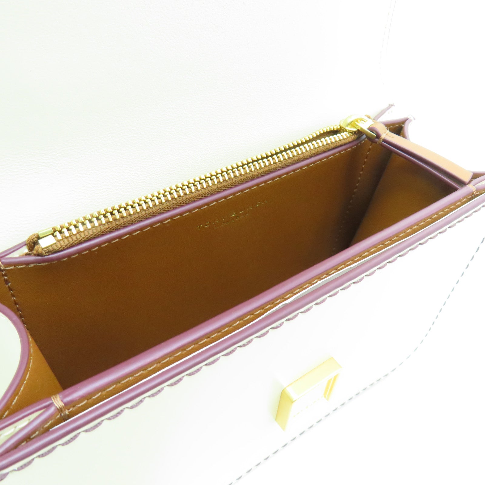 Tory Burch 牛皮皮革Shoulder Bag金扣肩背袋白色